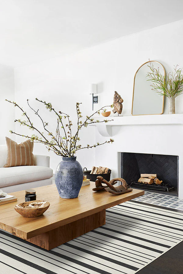 Hudson Stripe Black Rug