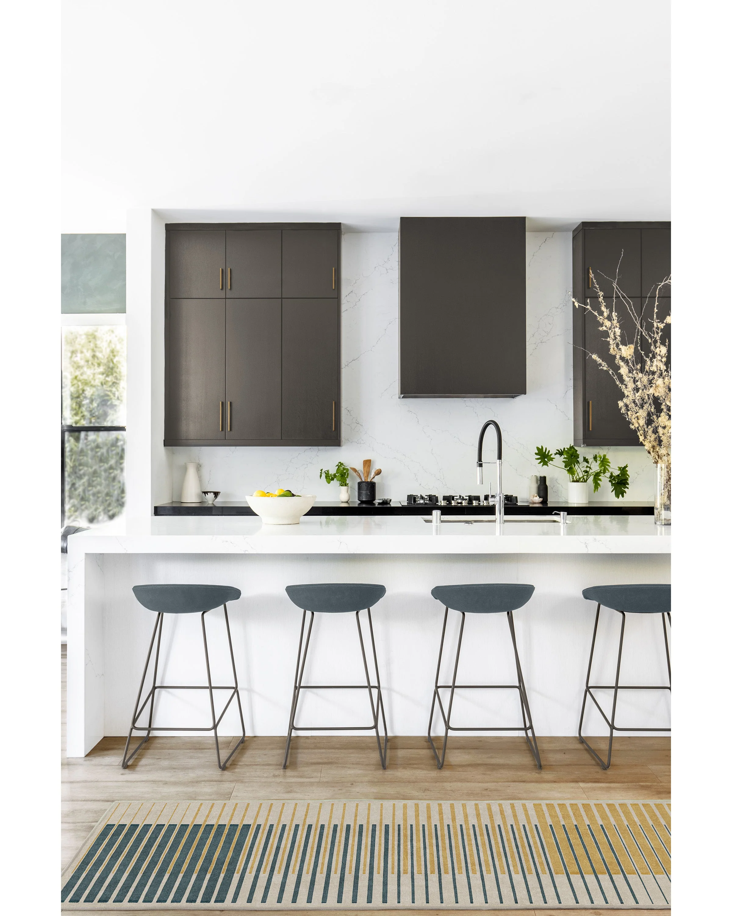Gradasi Teal Quartz Rug