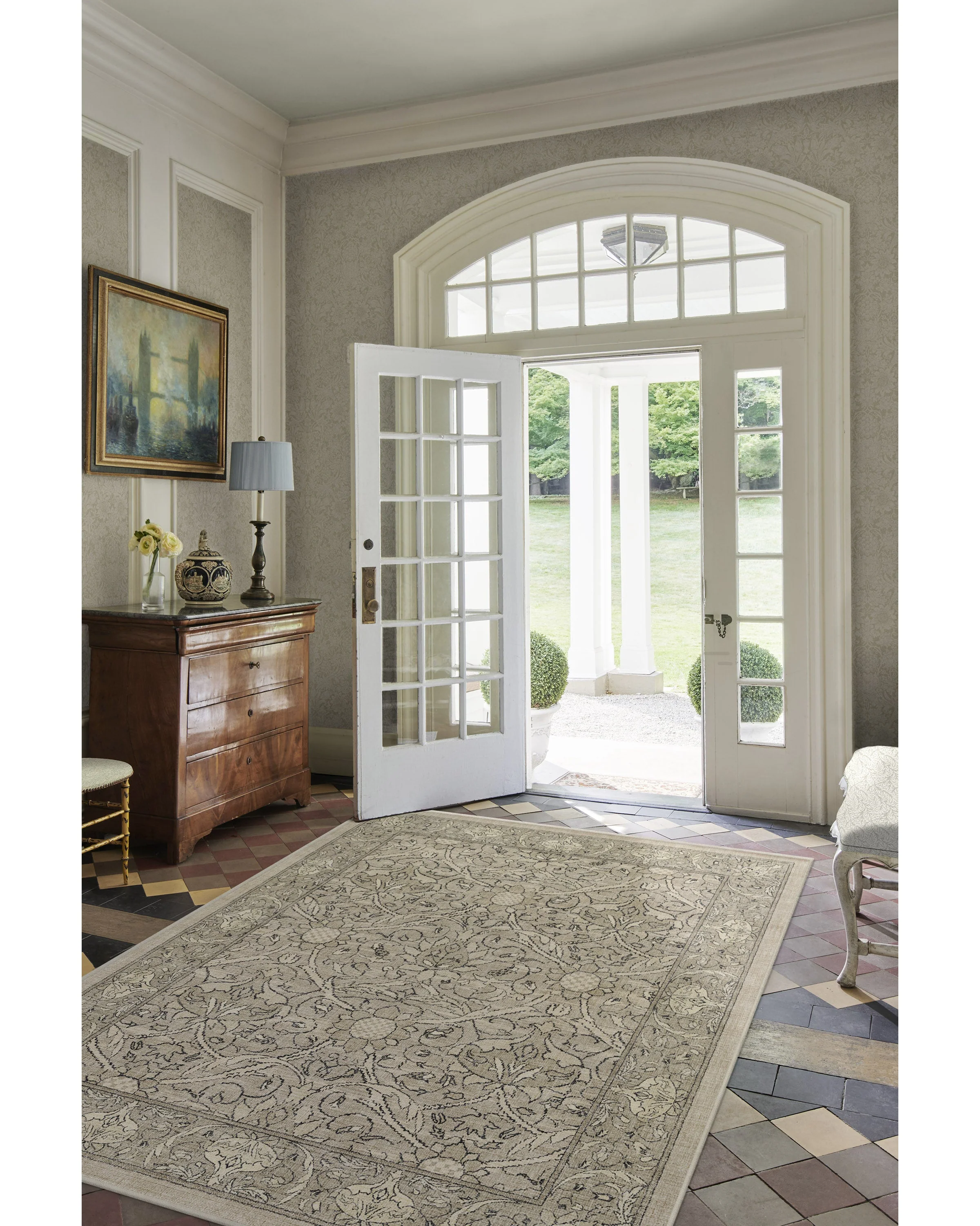 Montreal Natural Stone Flatwoven Rug by Morris & Co.