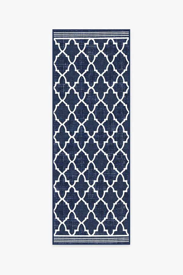 Varia Trellis Royal Blue Outdoor Rug