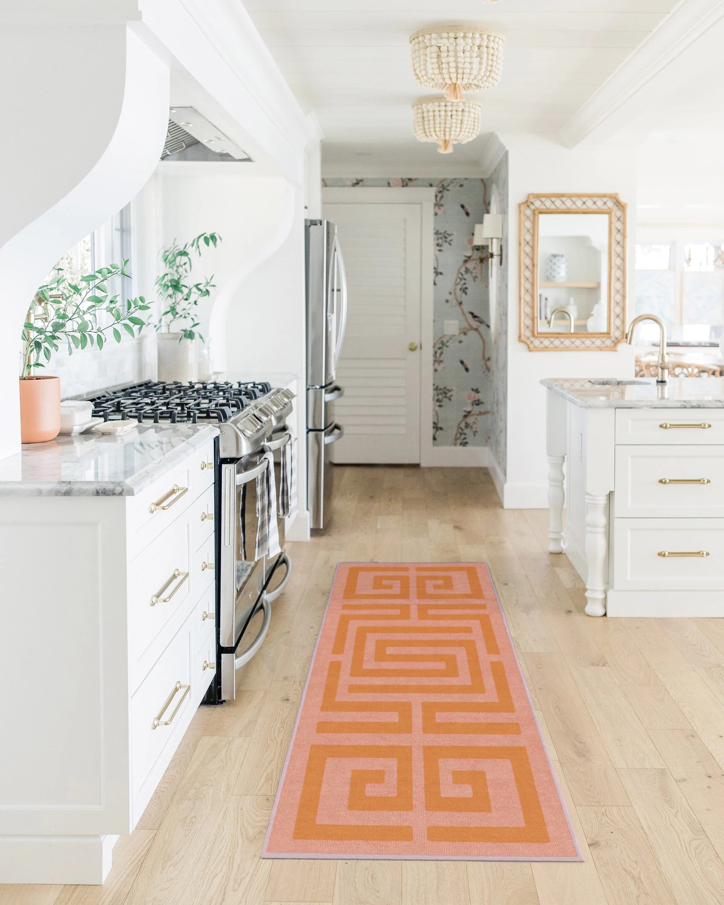 Maze Pink & Orange Rug