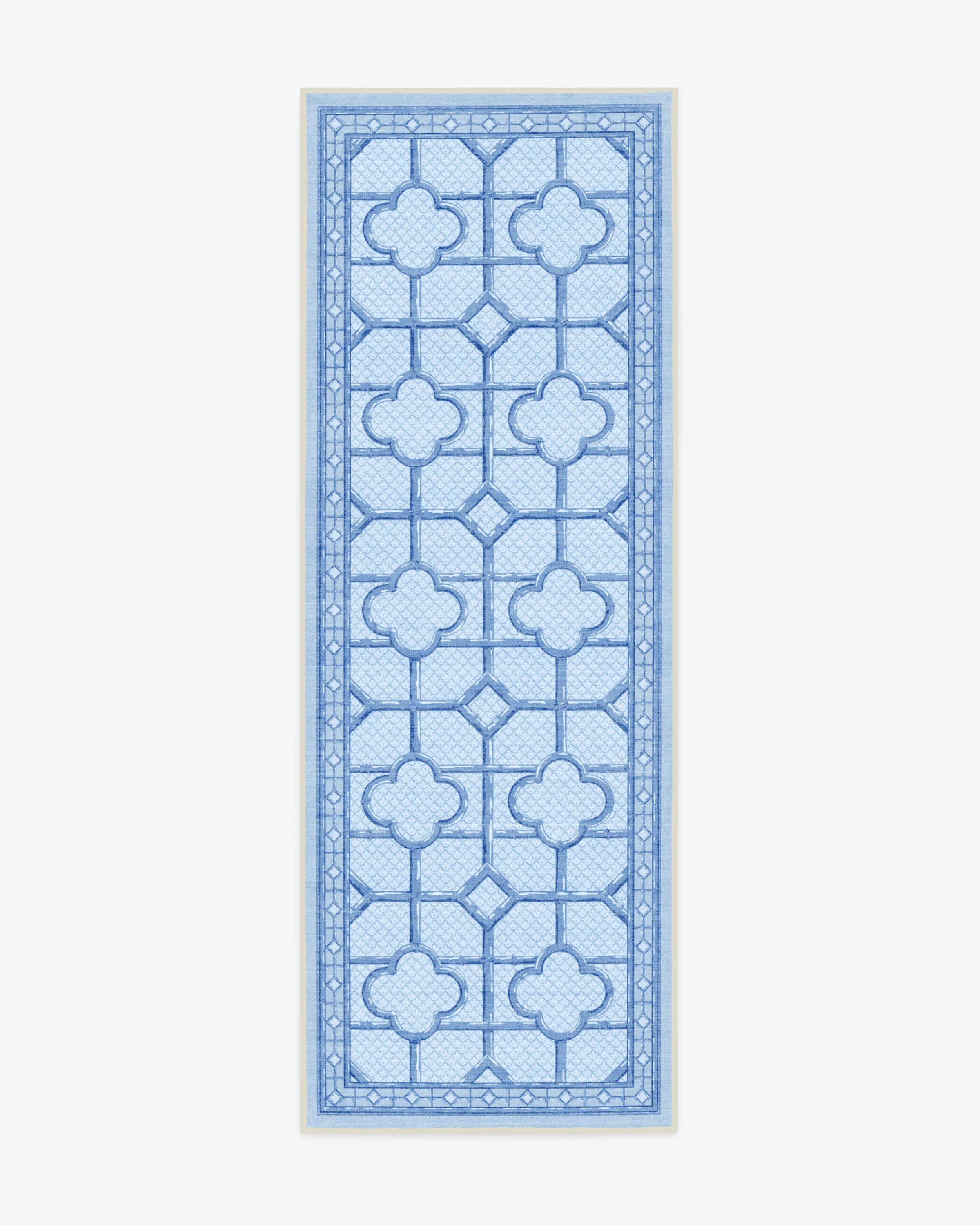 Shaded Bamboo Blue Outdoor Rug by Mrs. Alice