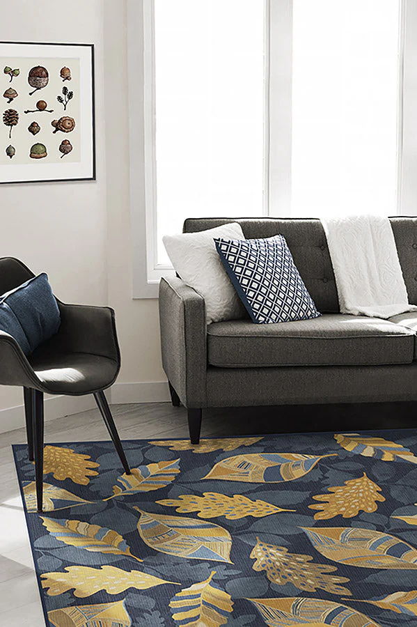 Aurelia Navy Gold Rug