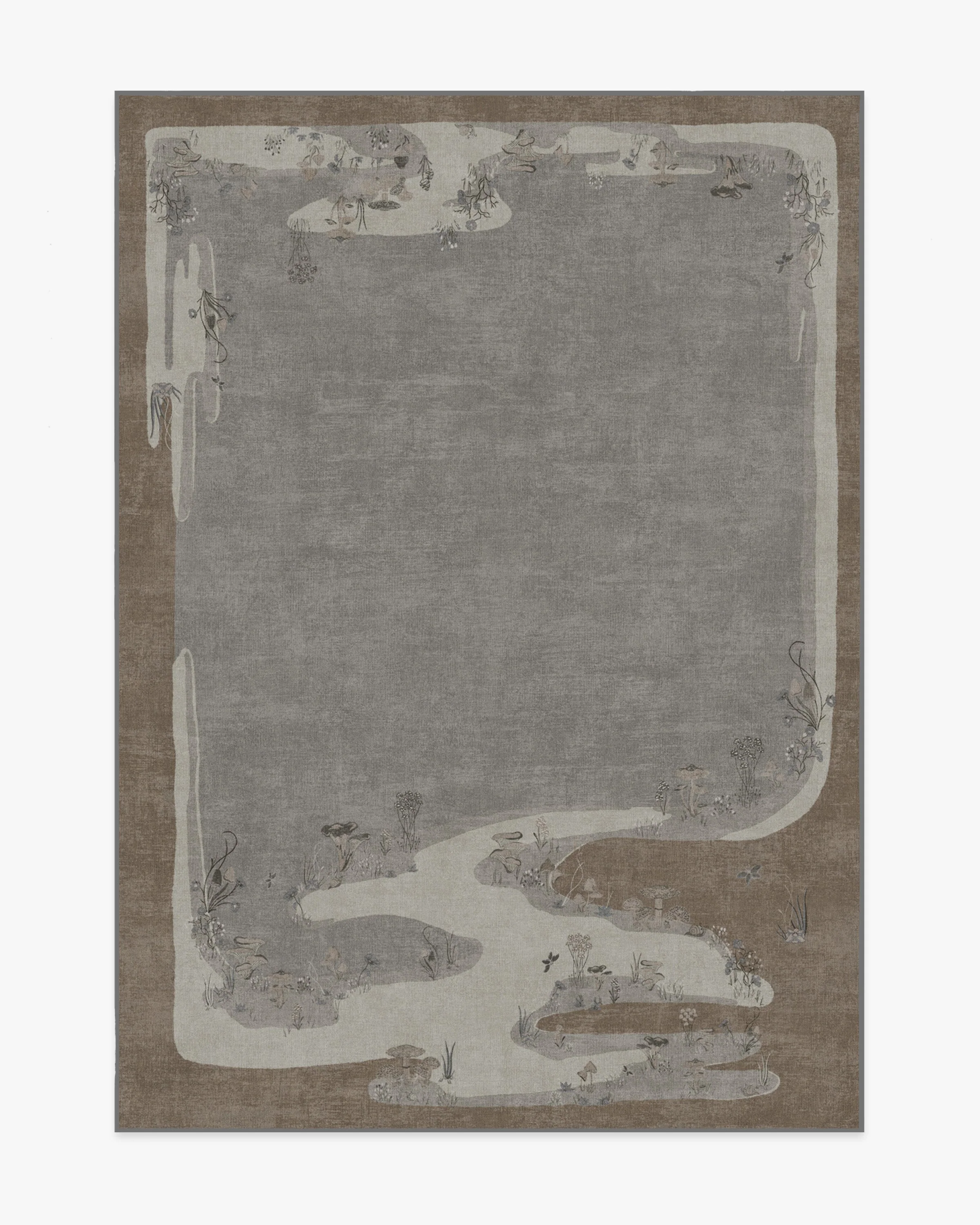 Mushroom Dream Grey Taupe Rug by Architectural Digest
