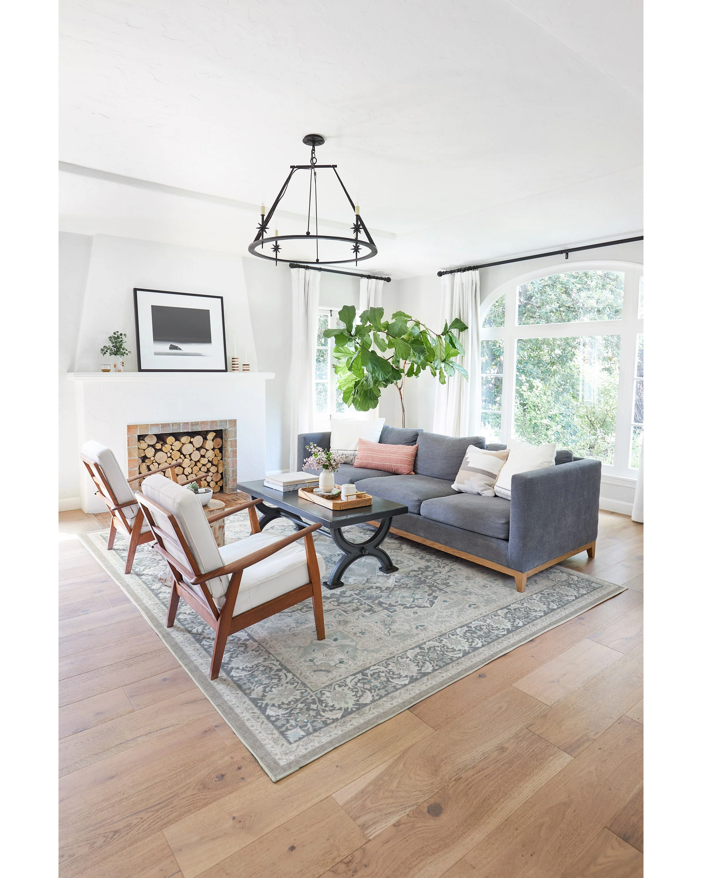 Hendesi Heriz Abalone Rug