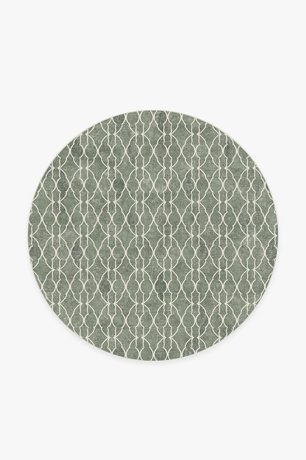 Grogu™ Trellis Sage Green Flatwoven Rug