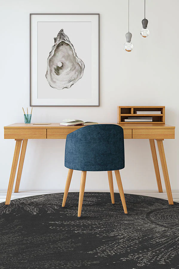 Jellyfish Bloom Charcoal Rug