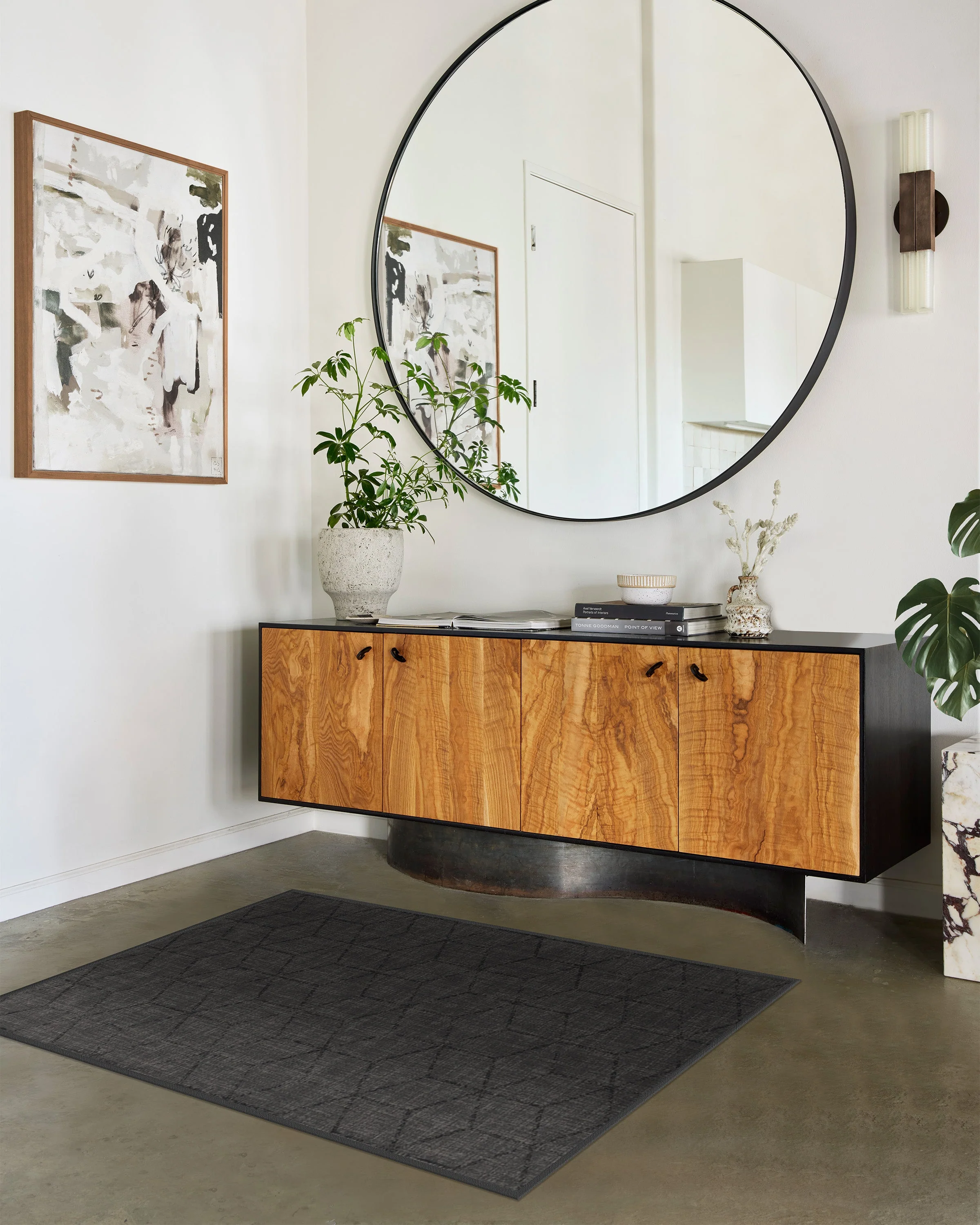 Prisma Soft Black Rug