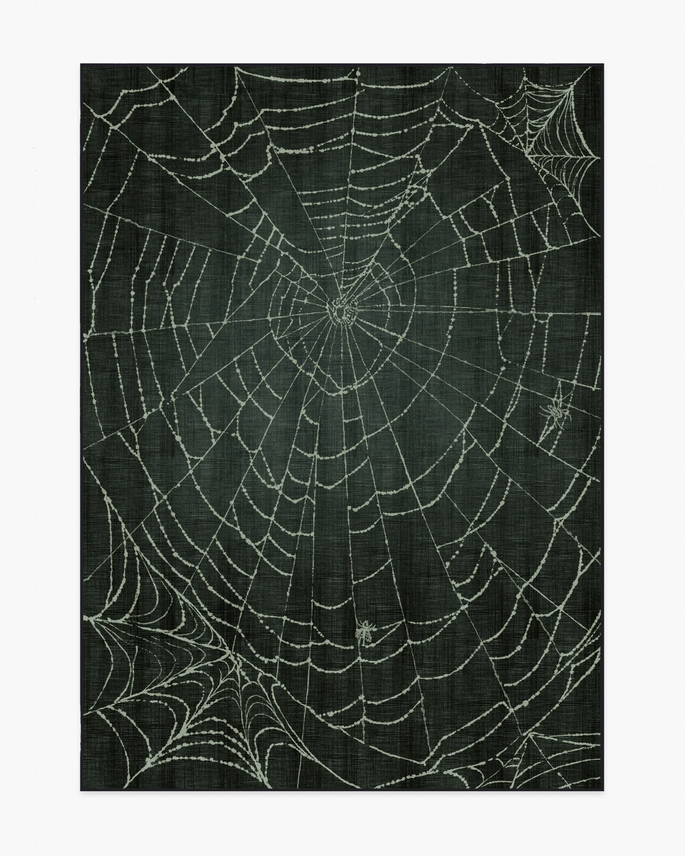Web Soft Black Flatwoven Rug