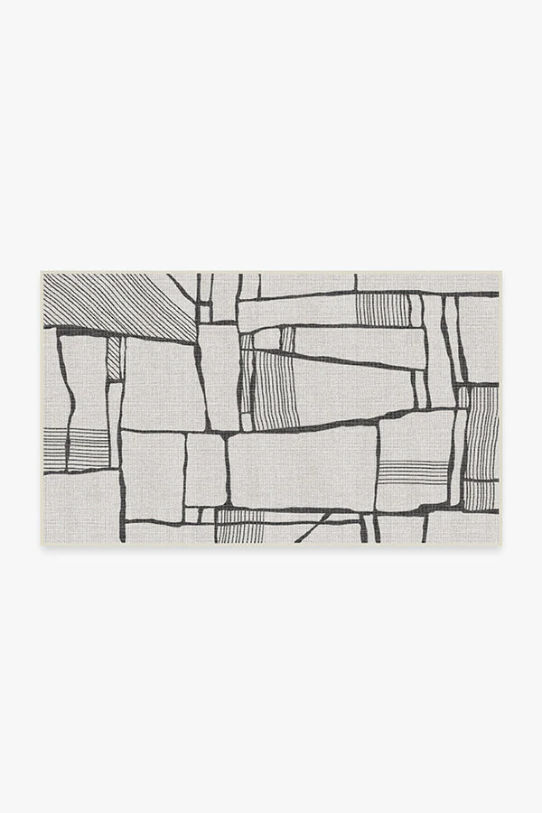 Rune Black & Ivory Outdoor Rug