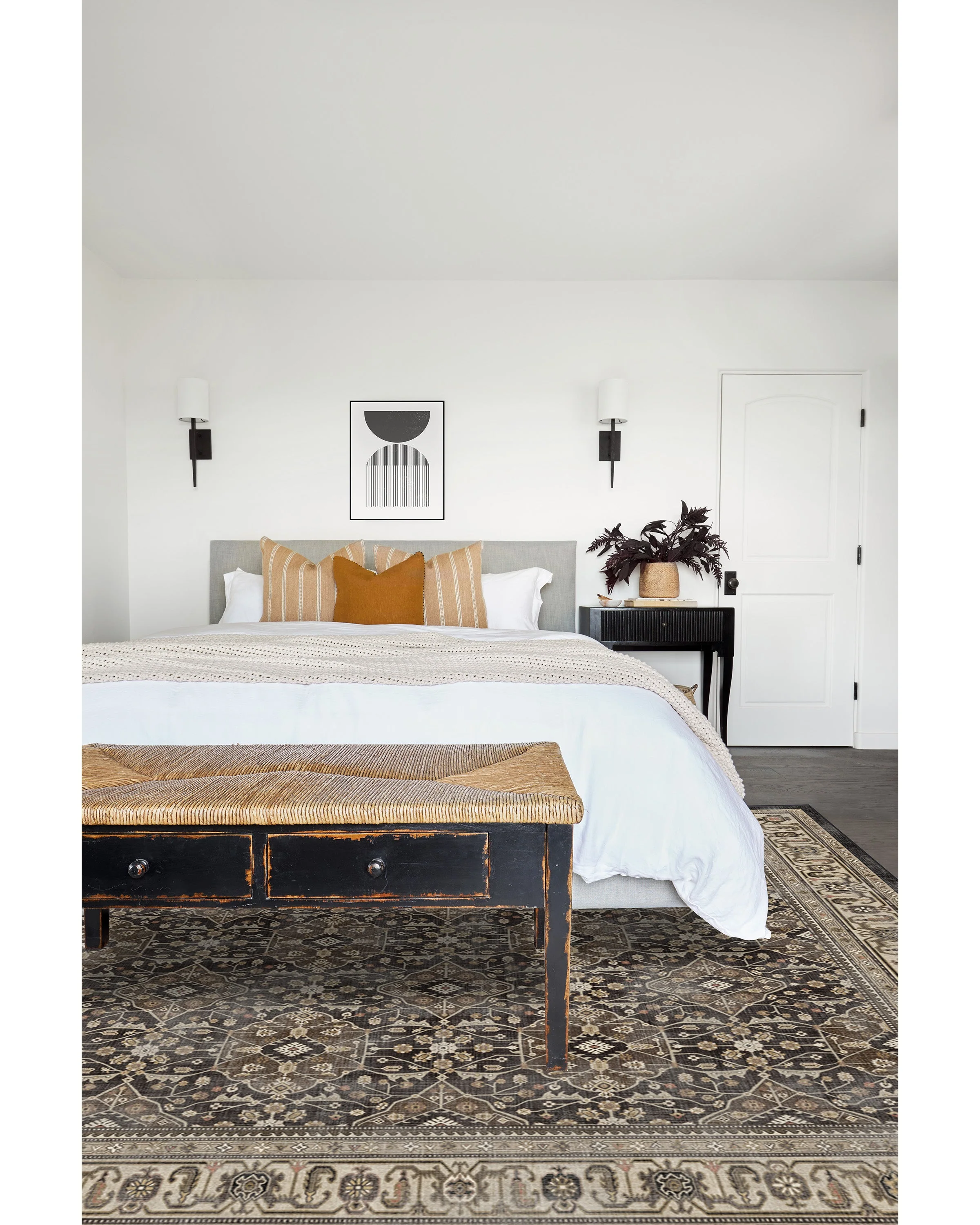 Alessia Dark Wood Flatwoven Rug