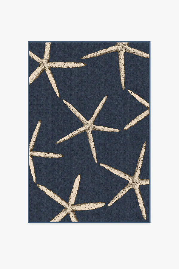 Starfish Navy Rug