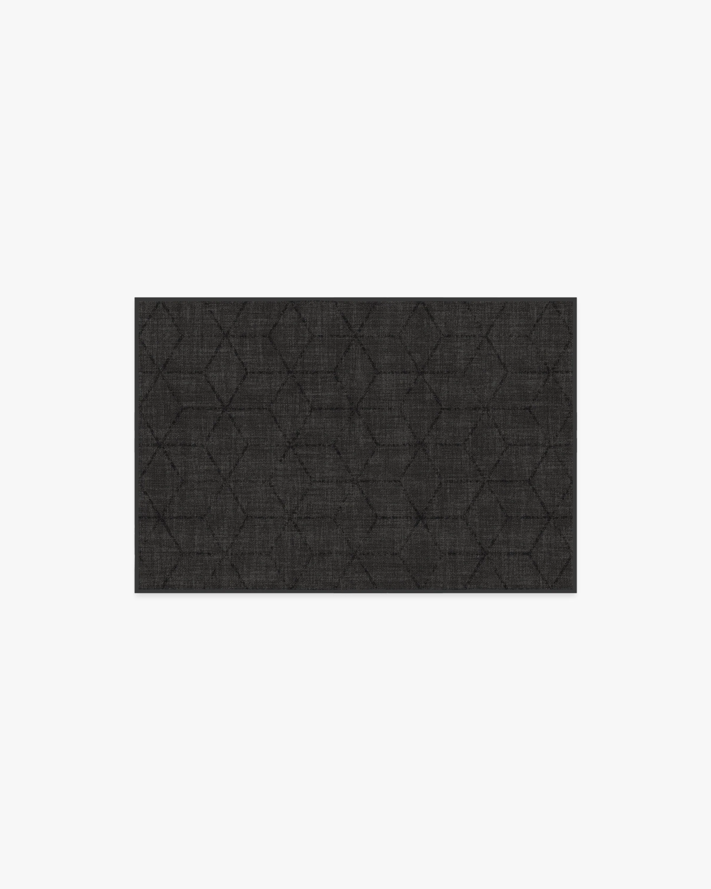 Prisma Soft Black Flatwoven Rug