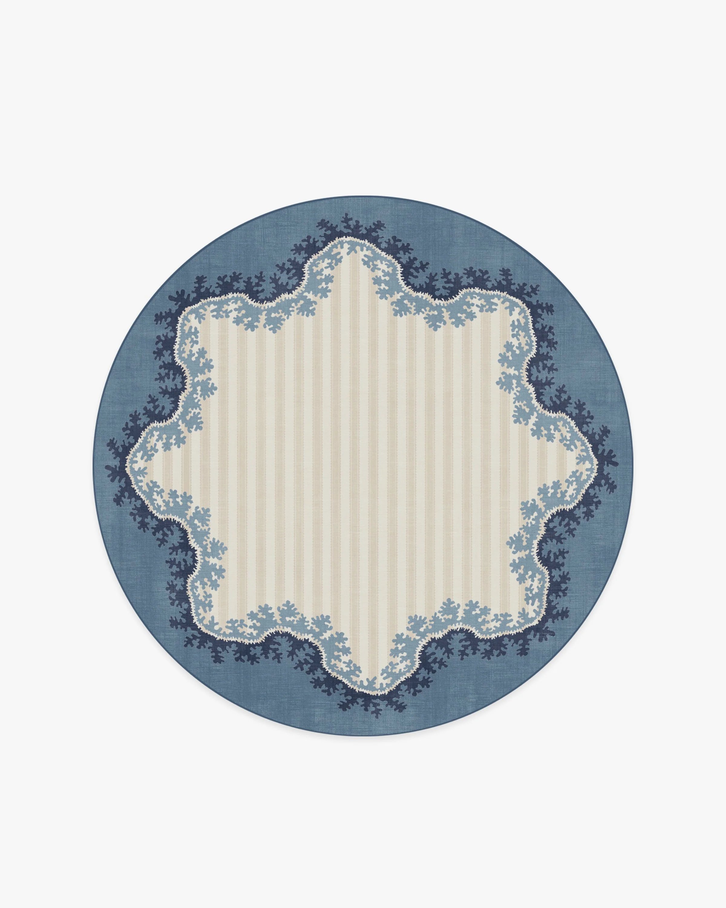 Oxbow Indigo Flatwoven Rug by Sanderson