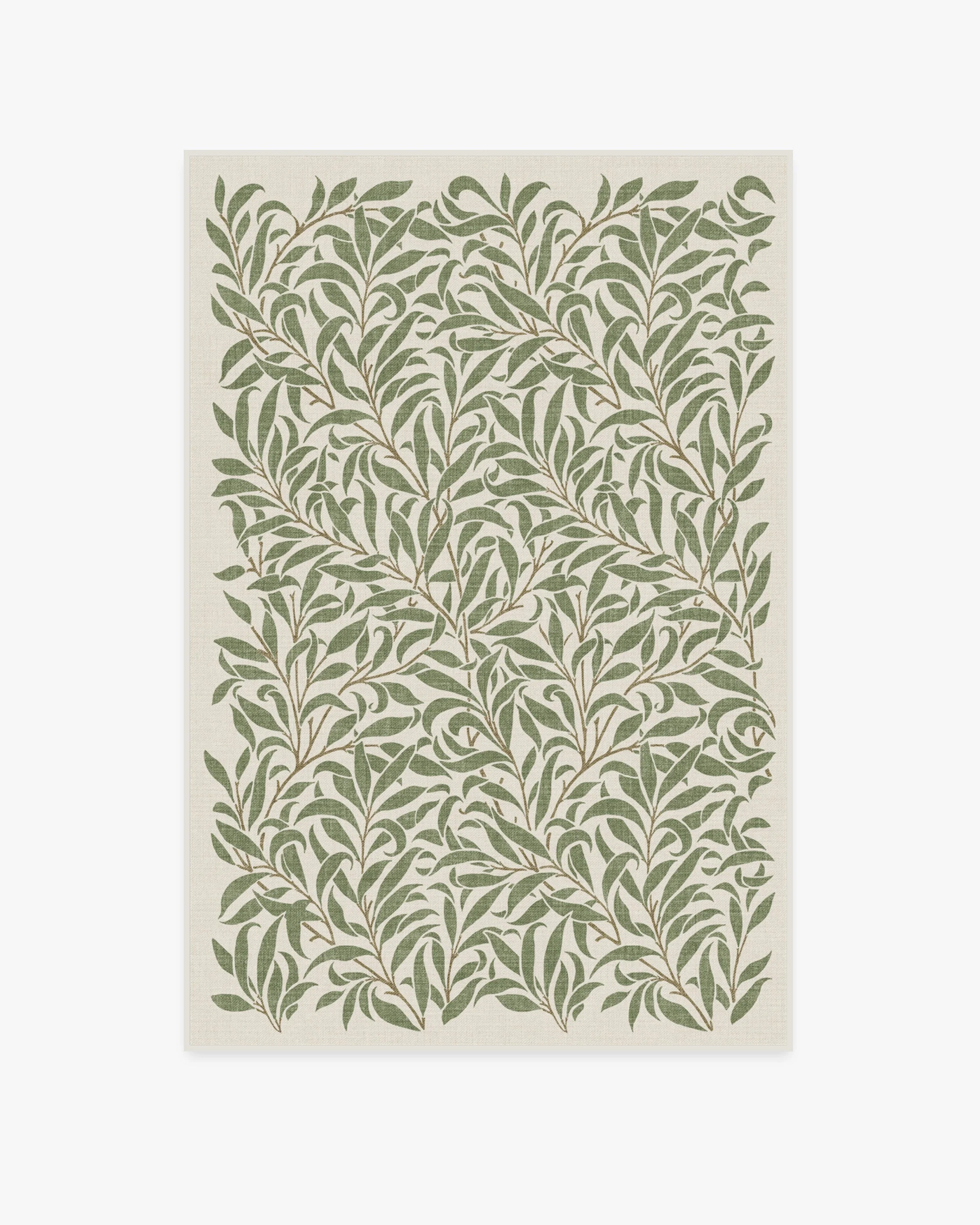 Pure Willow Boughs Green Flatwoven Rug by Morris & Co.