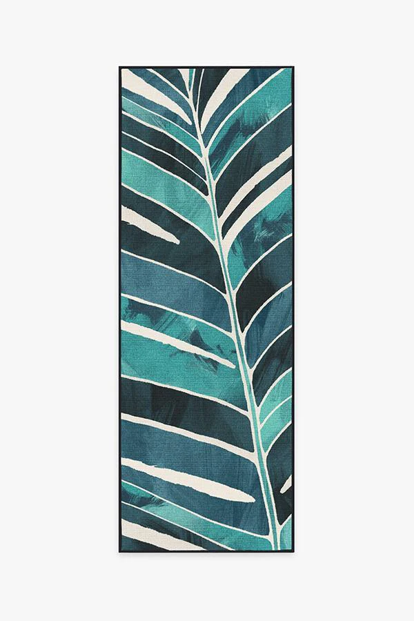 Ombra Teal Outdoor Rug