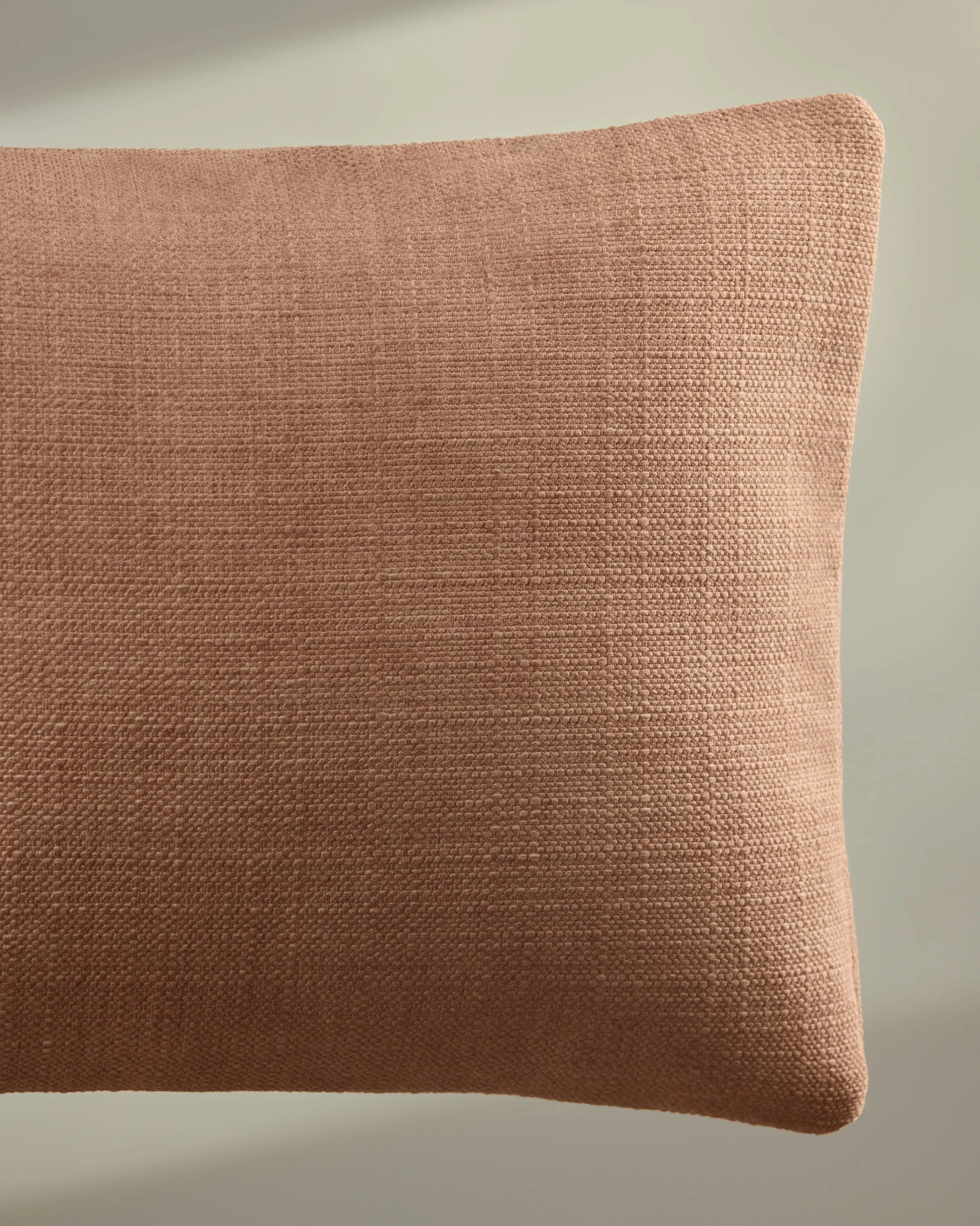 Coral Woven Throw Pillow