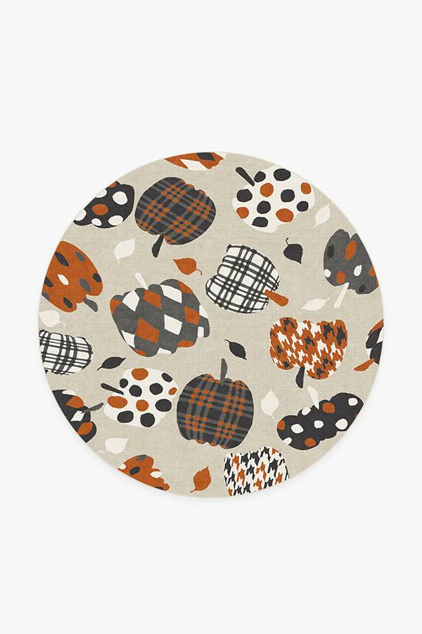 Pumpkin Orange Flatwoven Rug