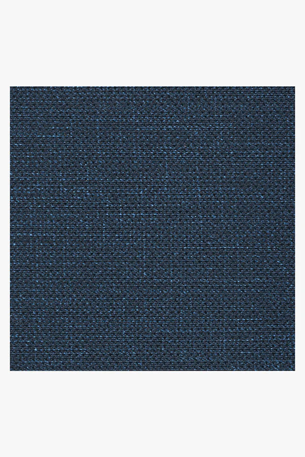 Denim Solid Indigo Blue Outdoor Rug