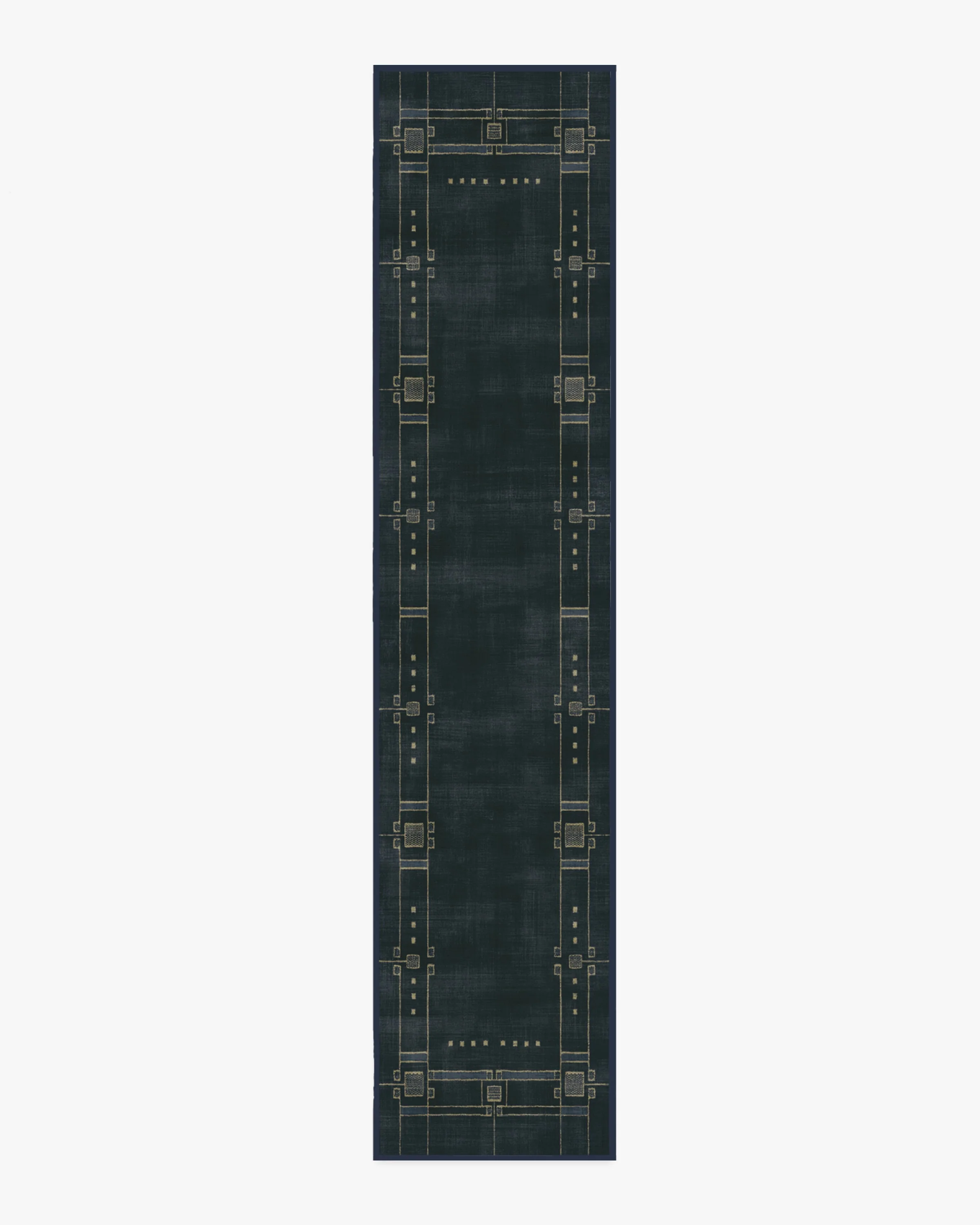 Avery Midnight Blue Flatwoven Rug by Architectural Digest