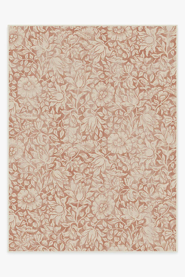 Mallow Rust Flatwoven Rug by Morris & Co.