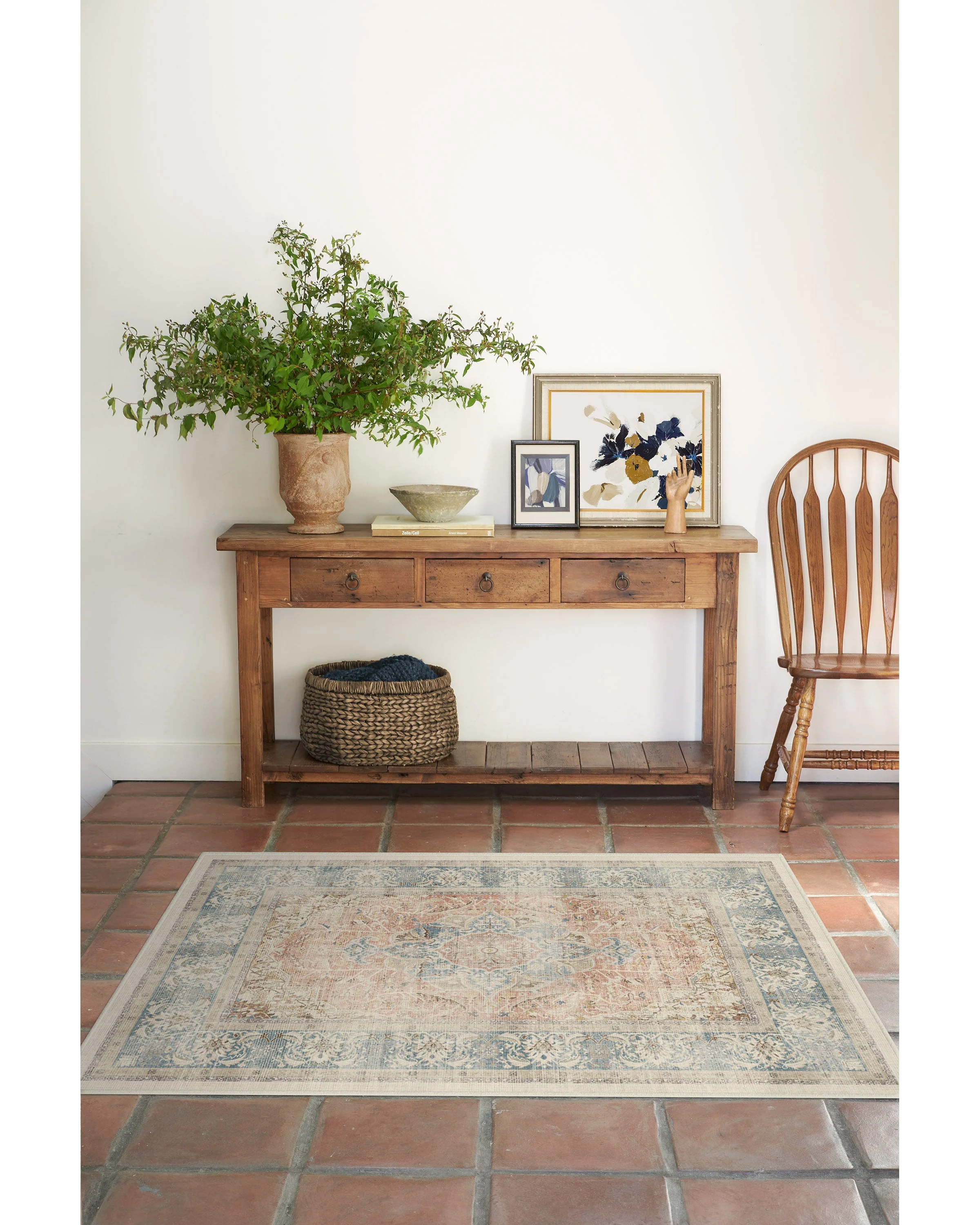 Sarrah Coral Flatwoven Rug