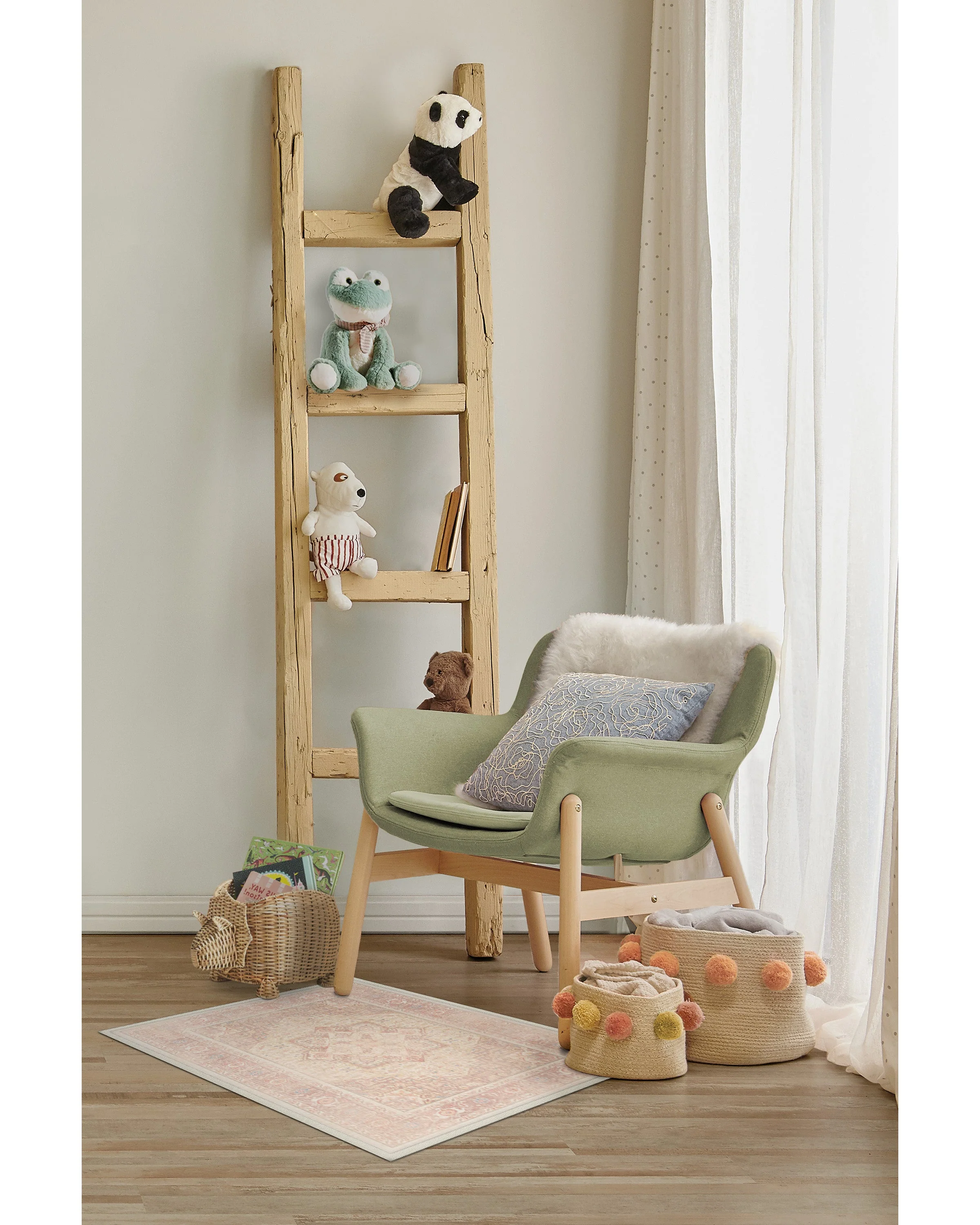 Kamran Soft Pink Rug