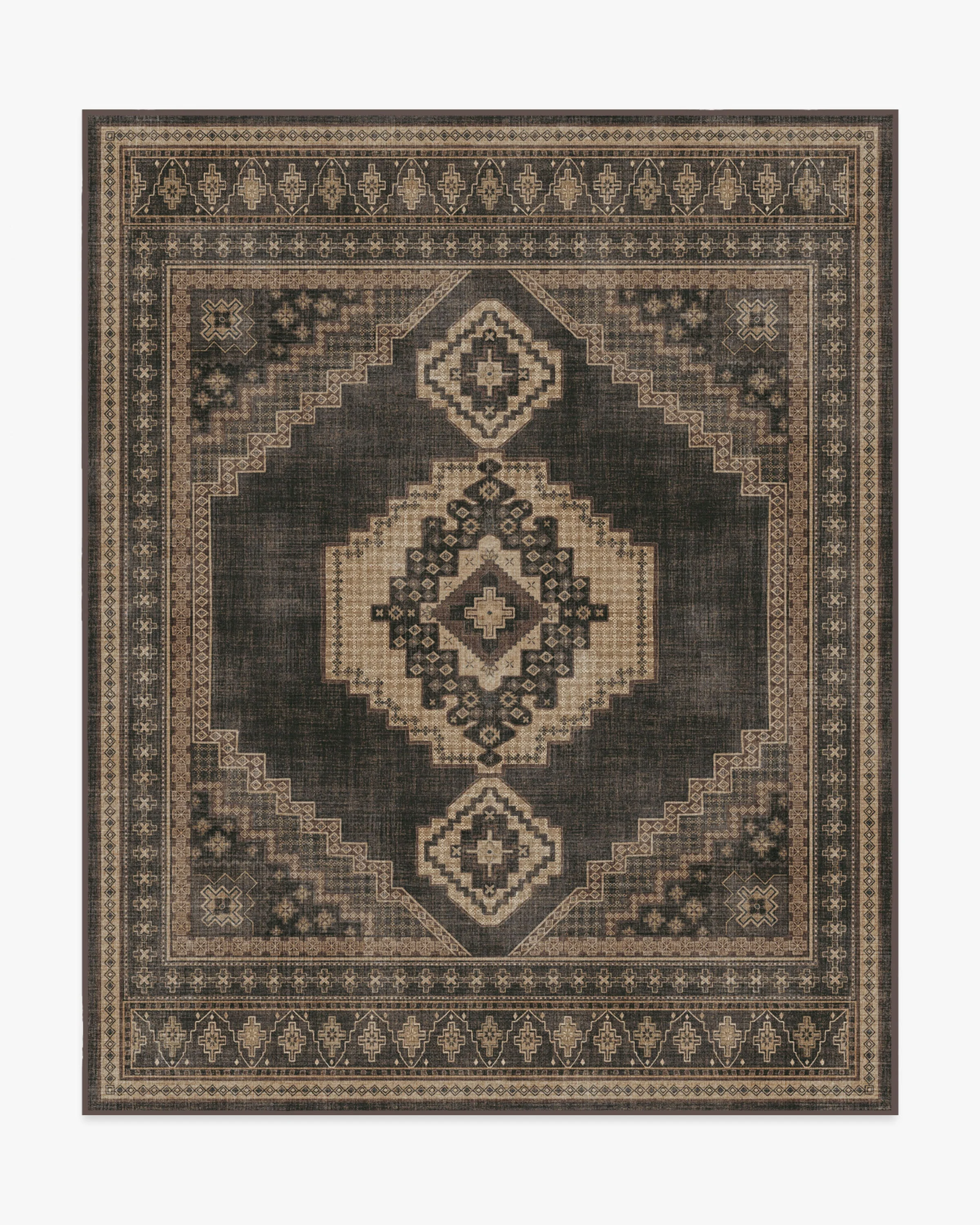 Rayne Charcoal & Tan Flatwoven Rug