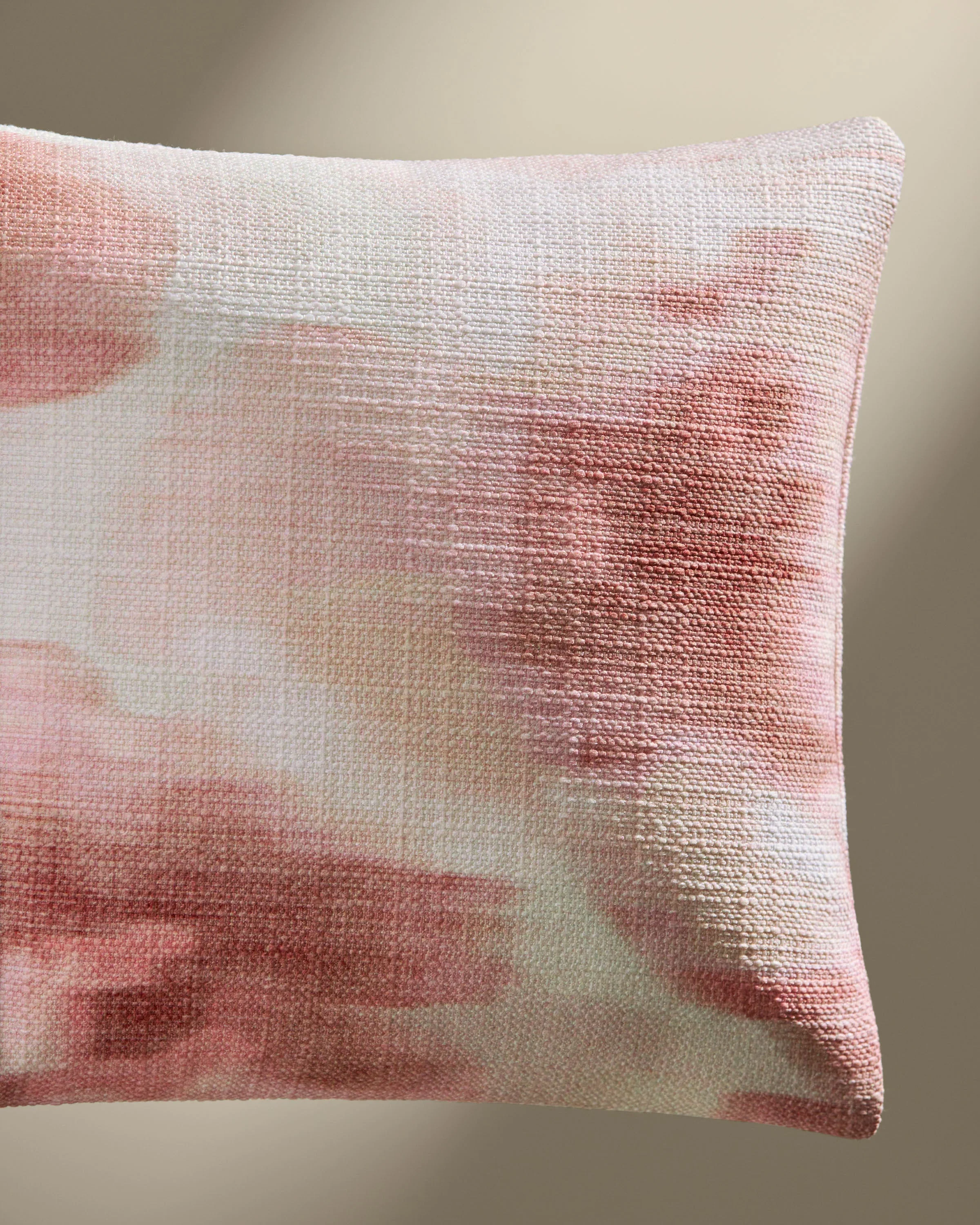 Emma Blush Woven Throw Pillow