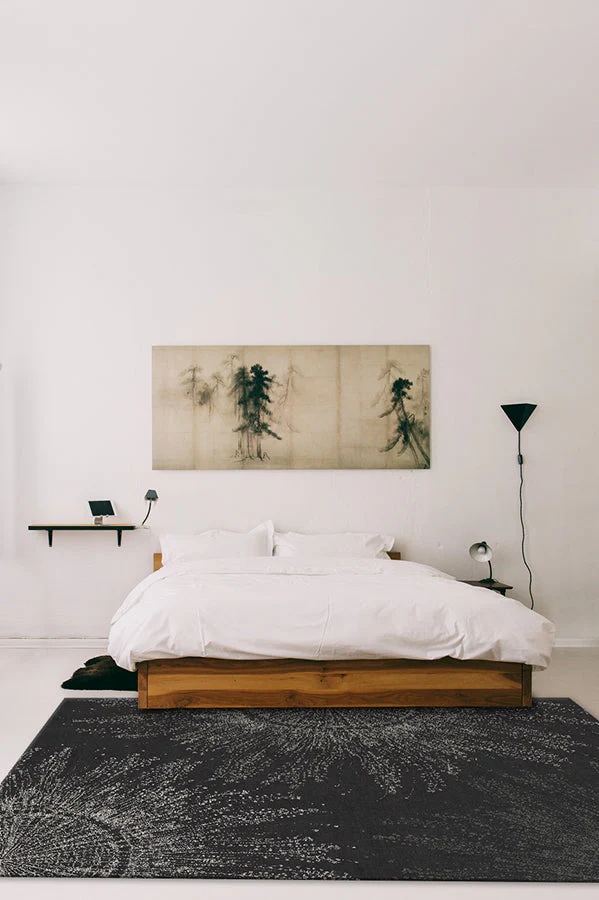 Jellyfish Bloom Charcoal Rug