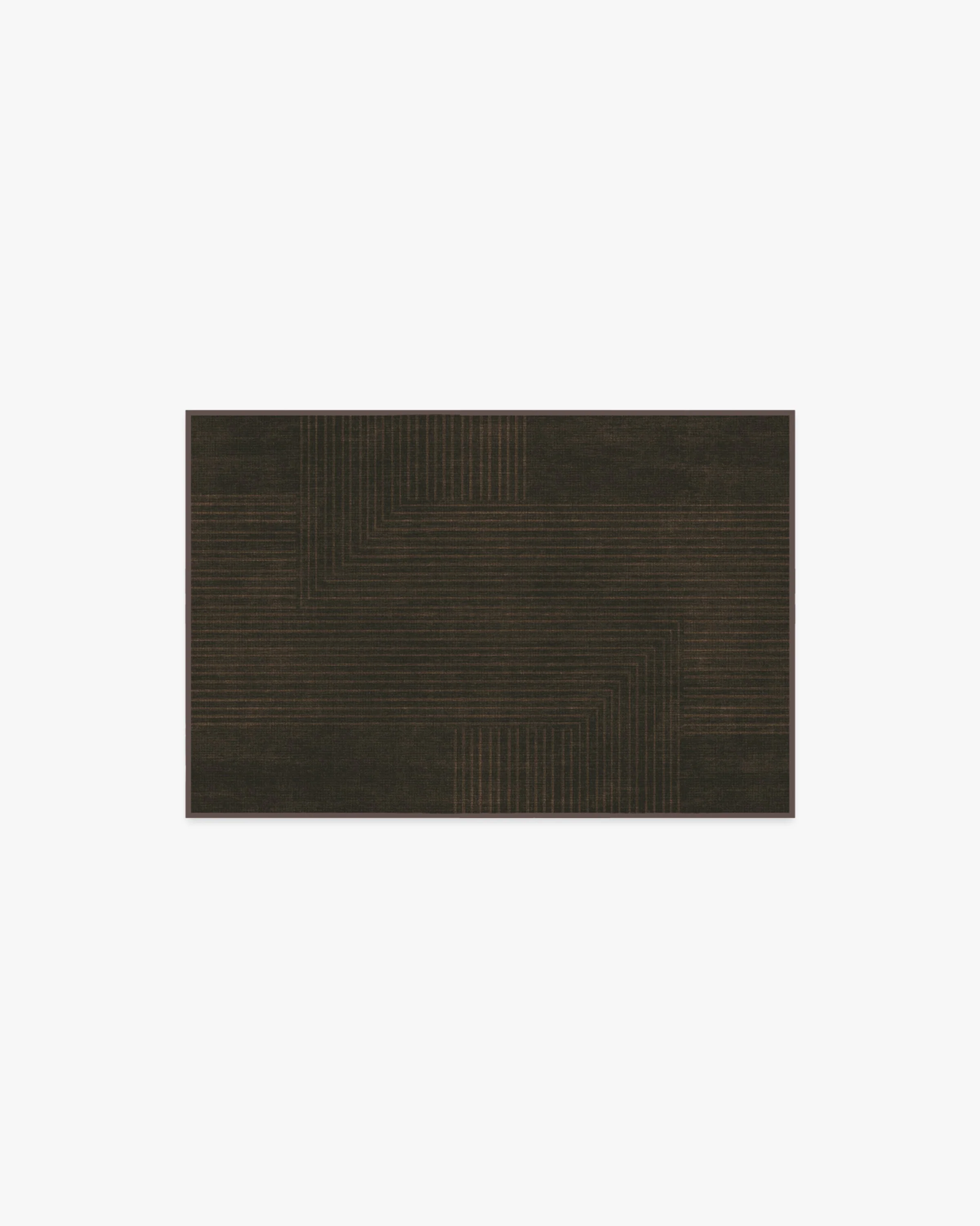 Bel Air Dark Chocolate Flatwoven Rug by The Hiltons