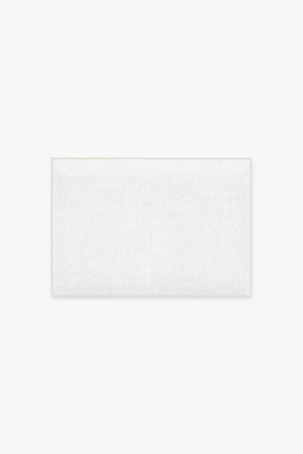Solid White Bath Mat
