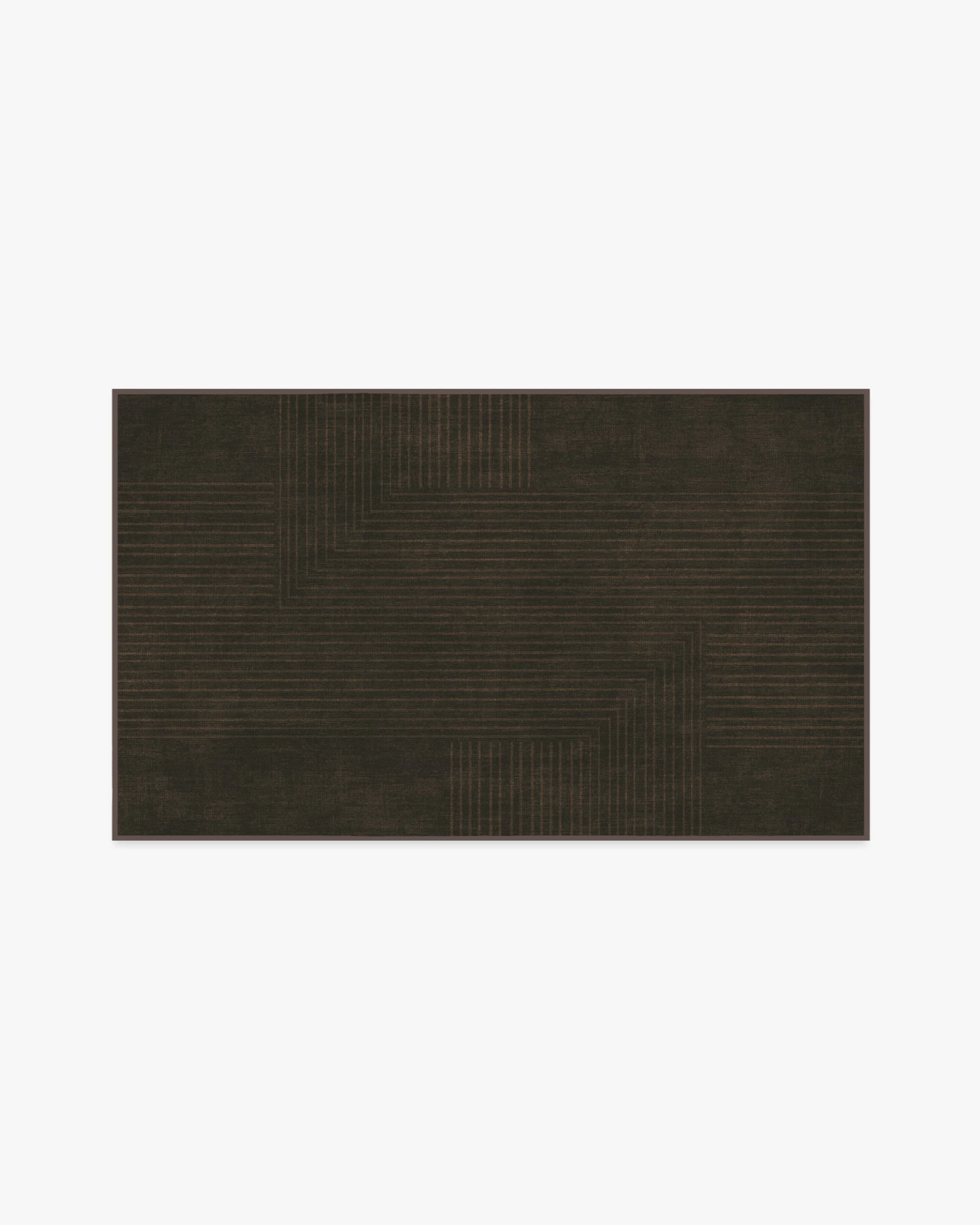 Bel Air Dark Chocolate Flatwoven Rug by The Hiltons
