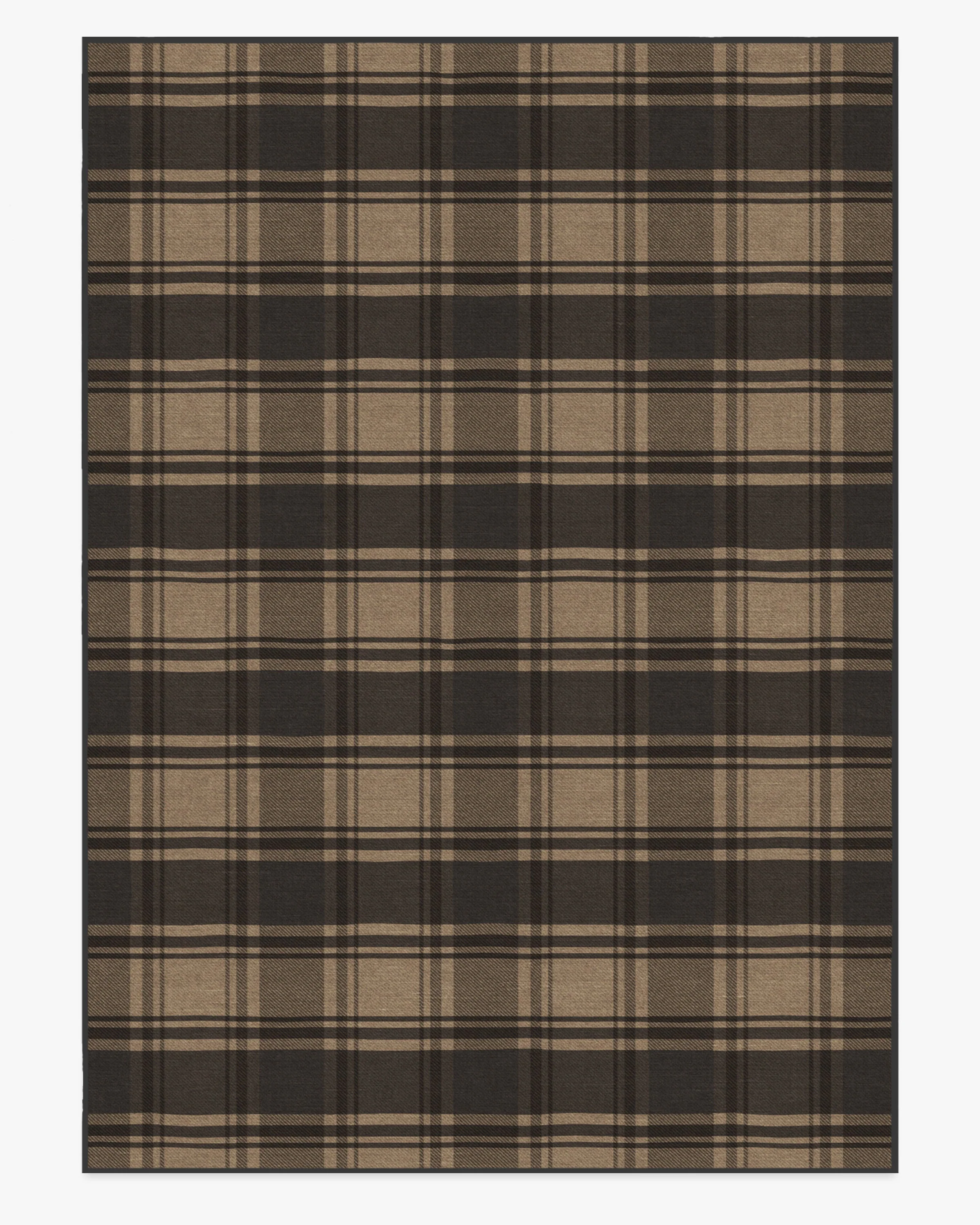 Easton Plaid Charcoal & Natural Rug