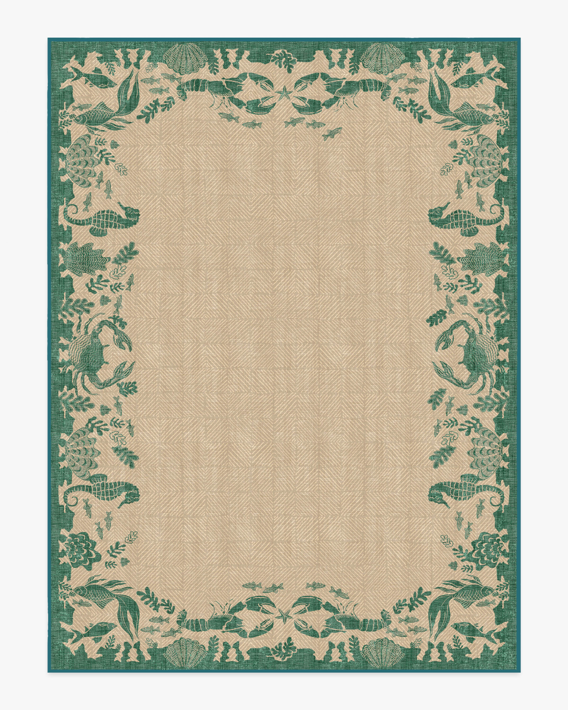 Ionia Emerald & Tan Outdoor Rug