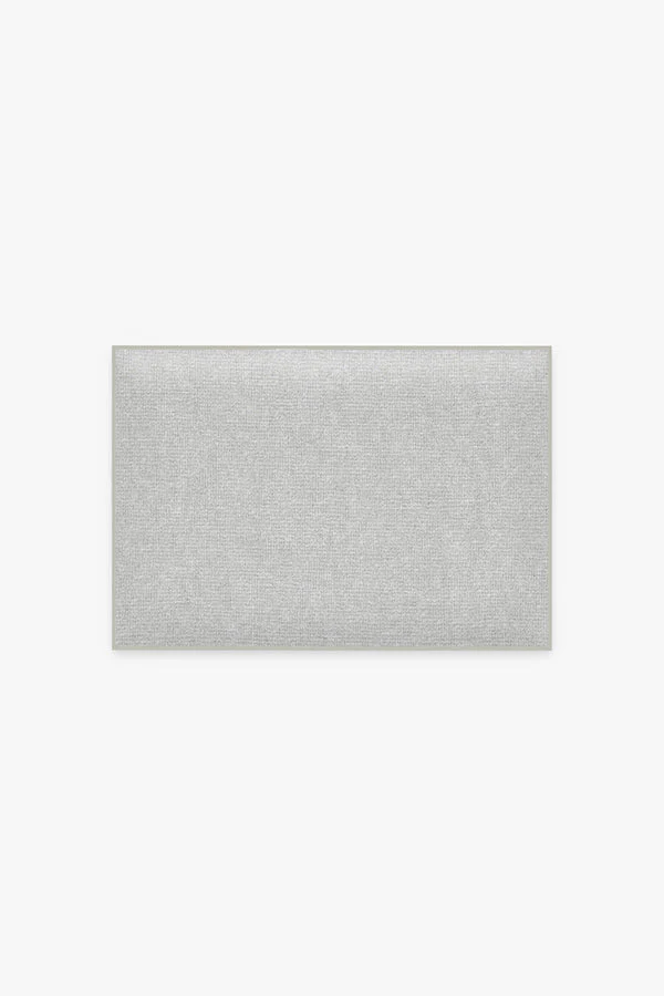 Solid Light Grey Bath Mat