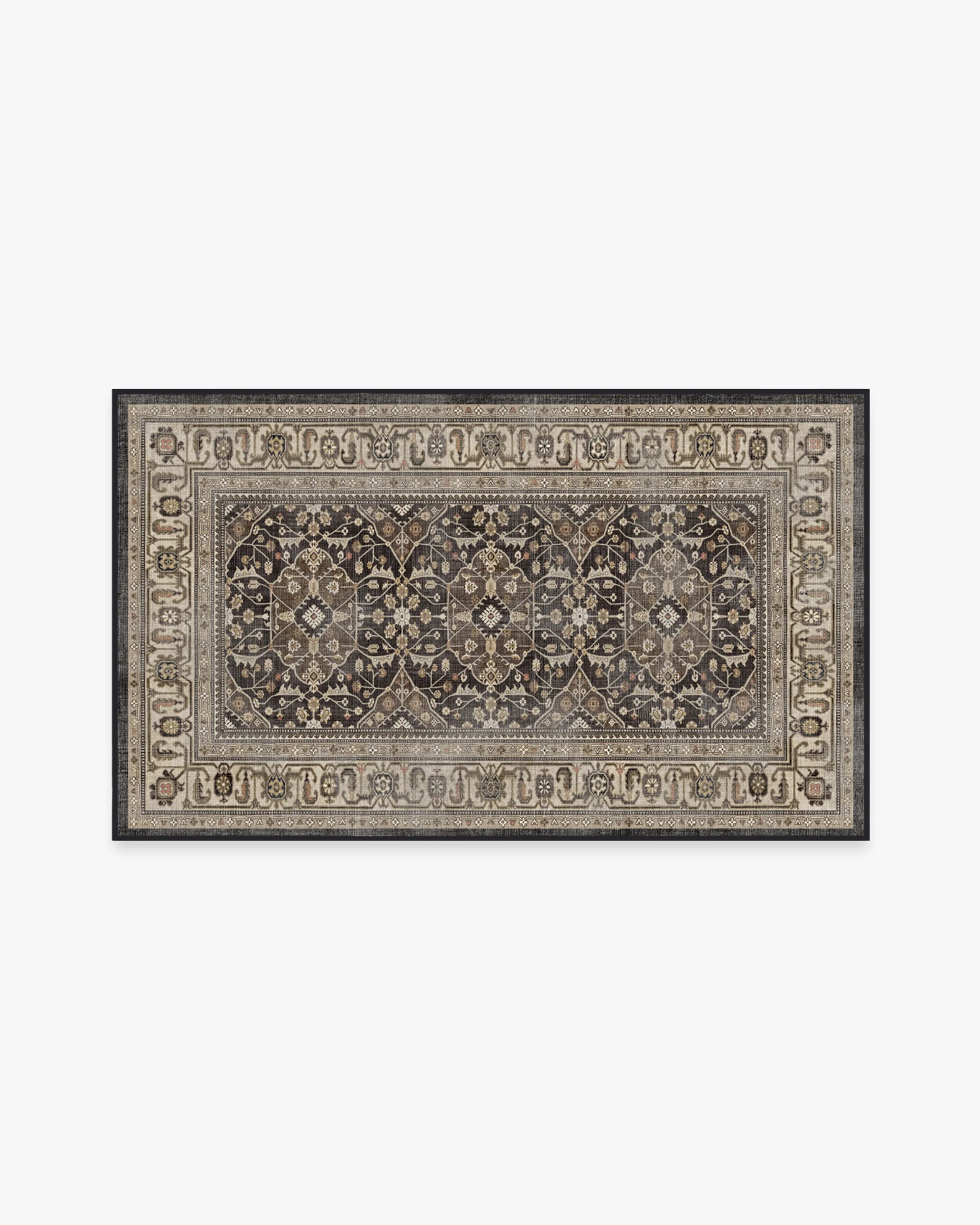 Alessia Dark Wood Flatwoven Rug
