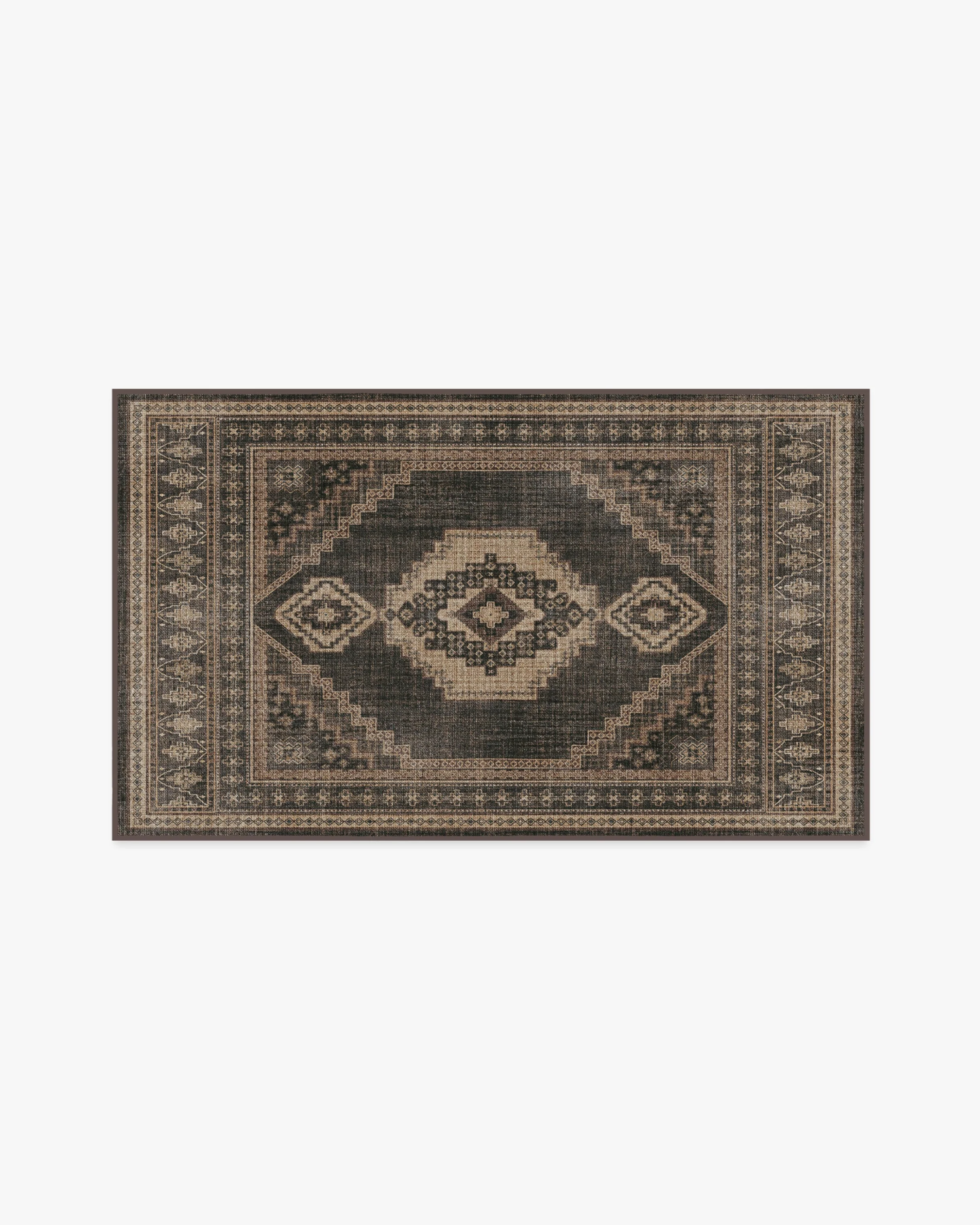 Rayne Charcoal & Tan Flatwoven Rug