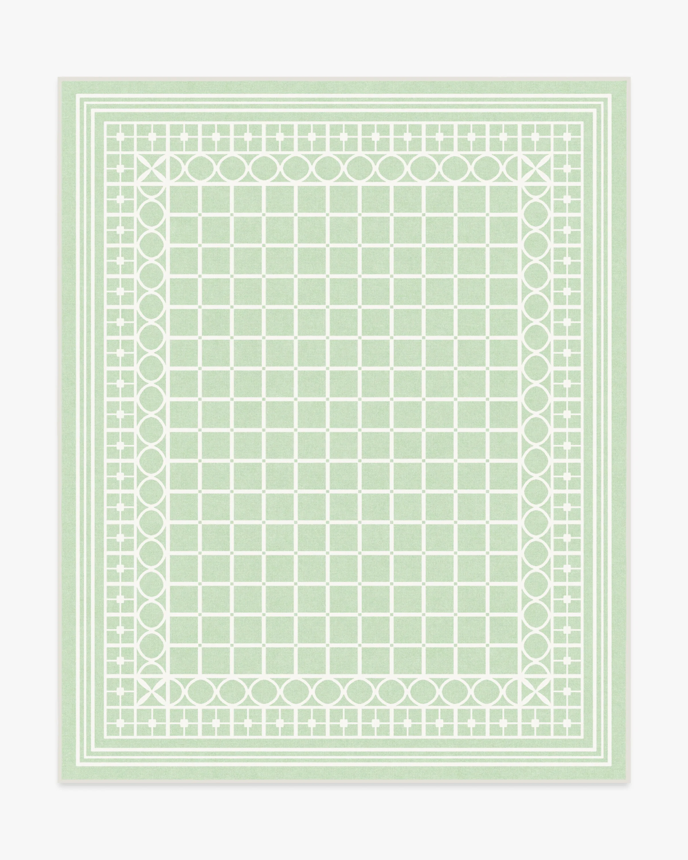Palm Beach Powder Sage Flatwoven Rug by Gray Malin