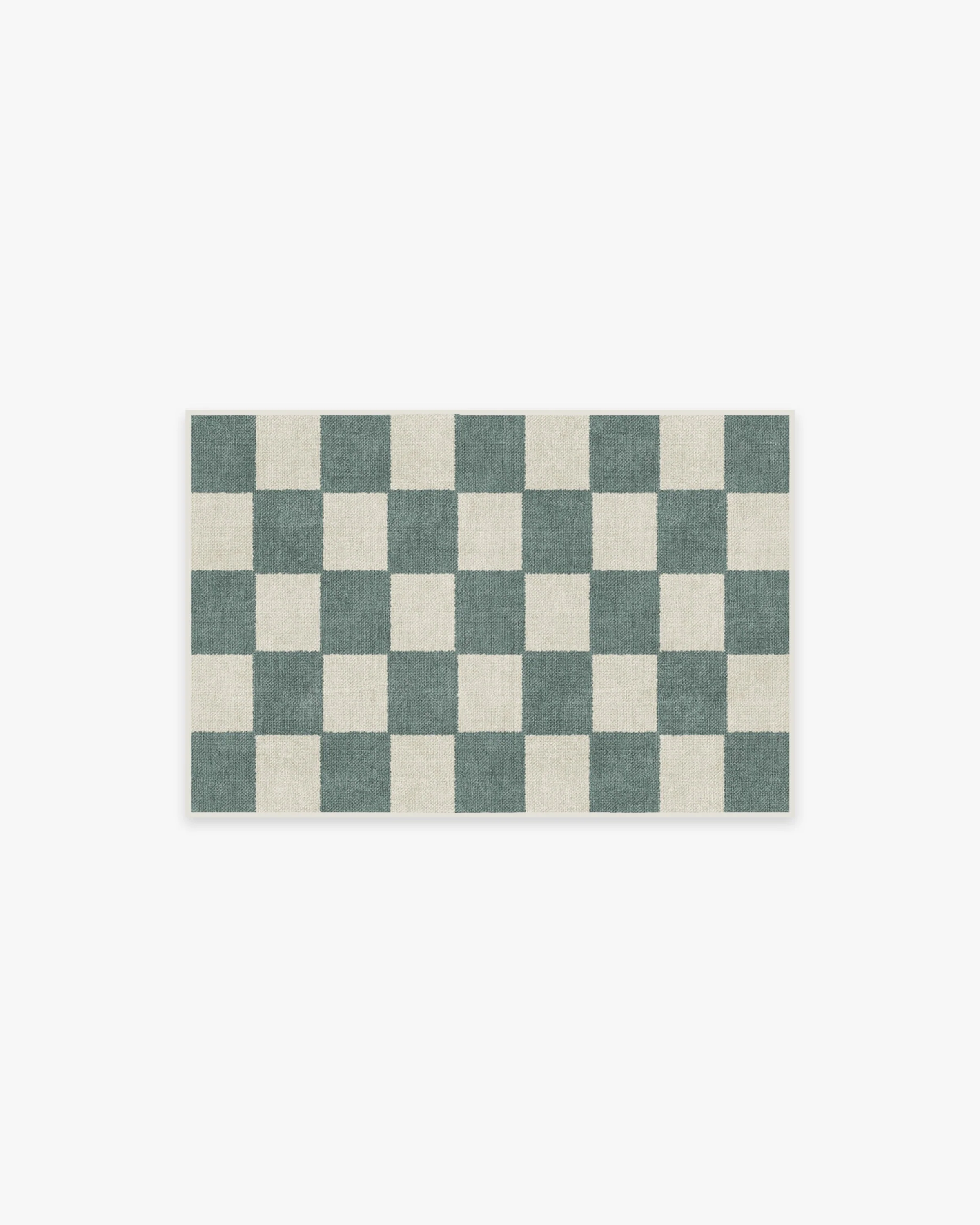 Jaque Checkered Slate Green Rug