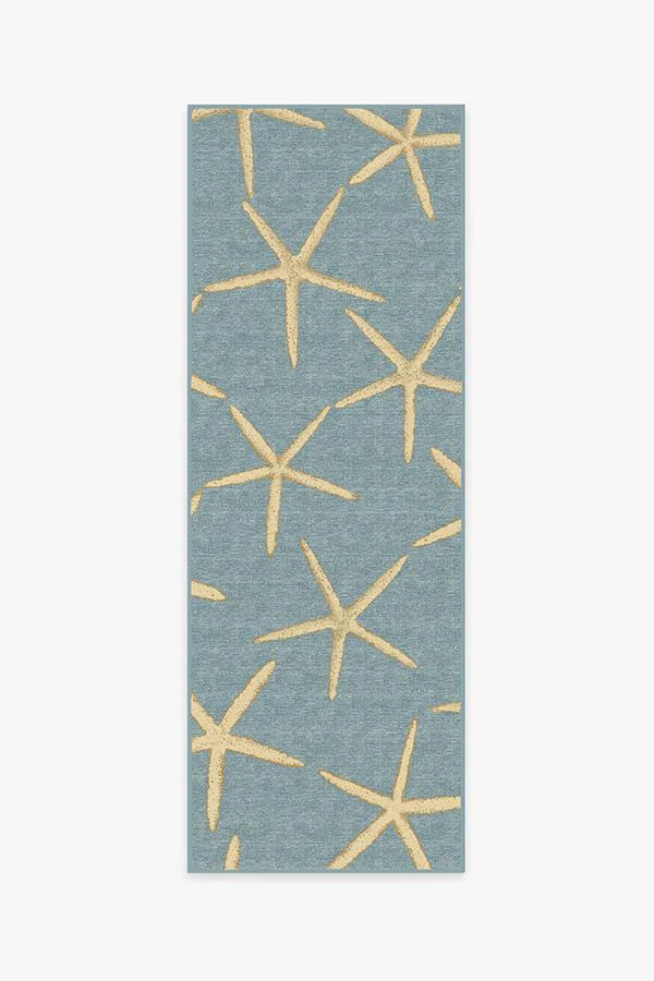 Starfish Pale Blue Flatwoven Rug