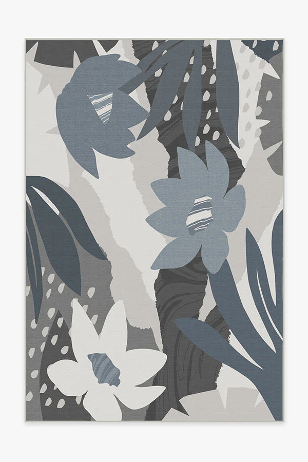 Arcadia Steel Blue Outdoor Rug