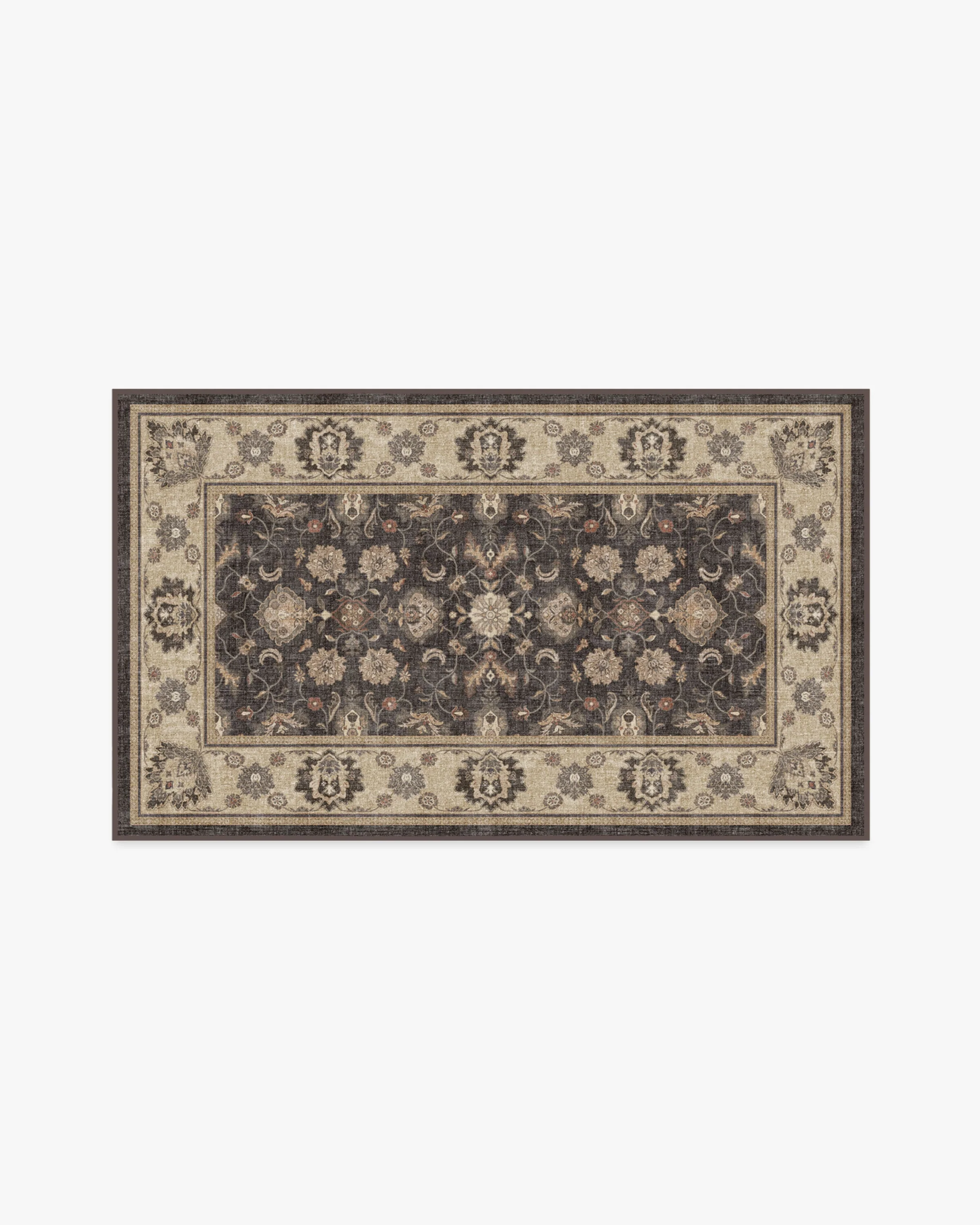 Odette Dark Wood Flatwoven Rug