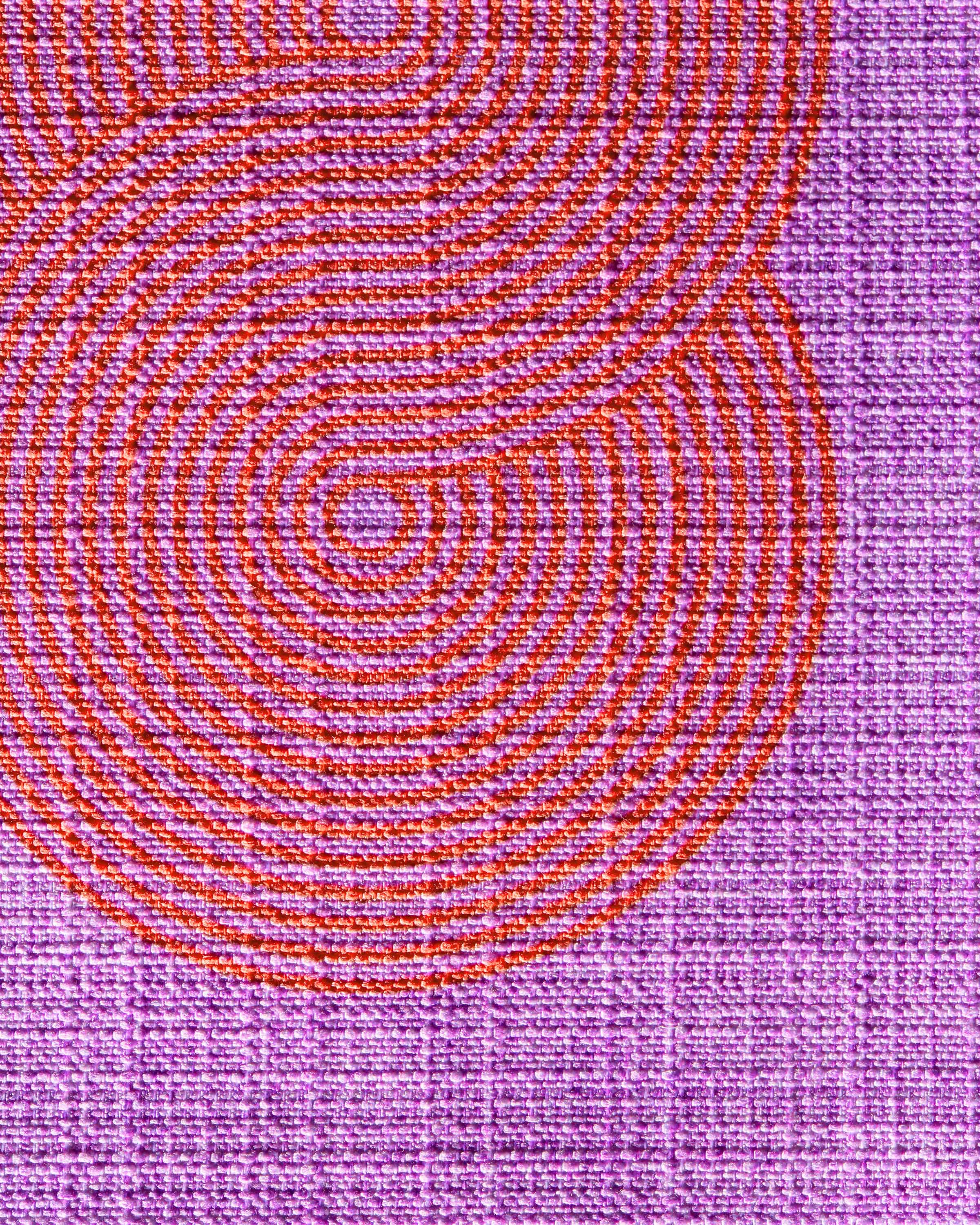 Pompidou Lavender & Red Woven Throw Pillow by Jonathan Adler