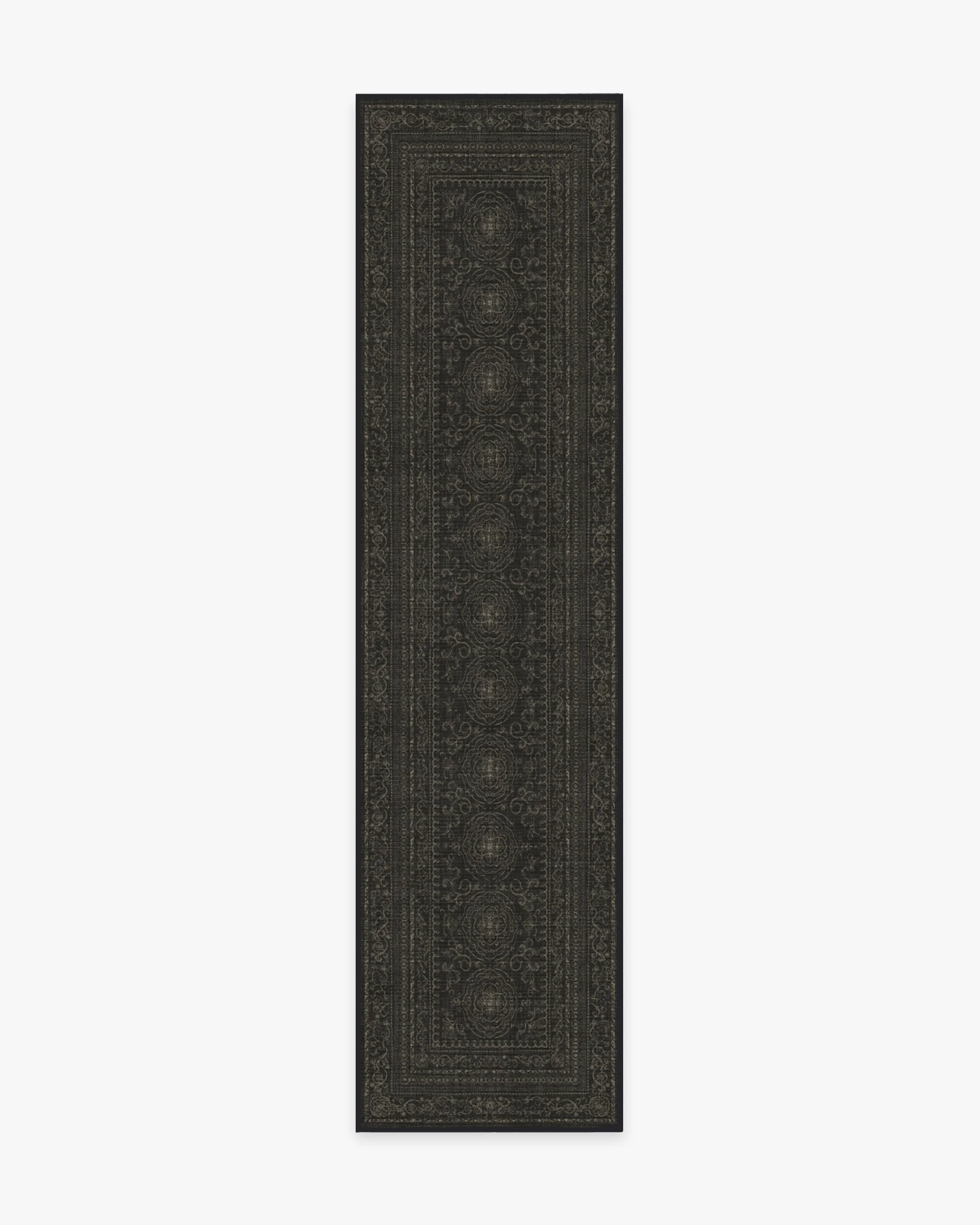 Gisele Soft Black Flatwoven Rug