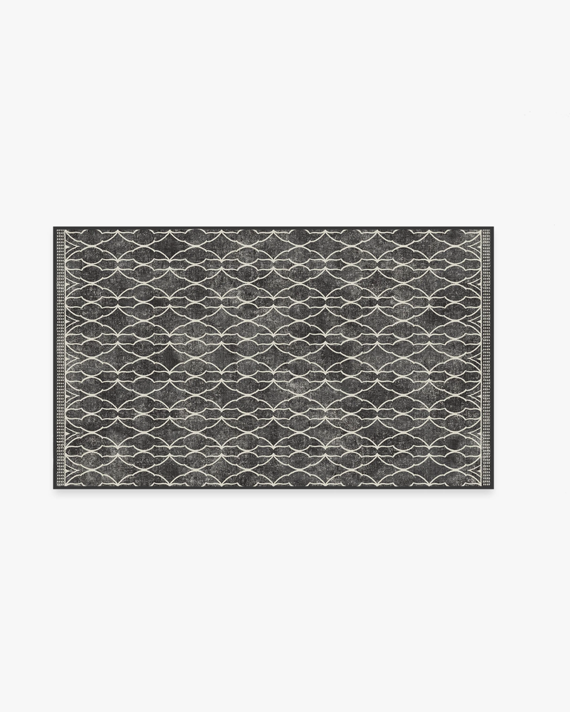 Grogu™ Trellis Black Flatwoven Rug