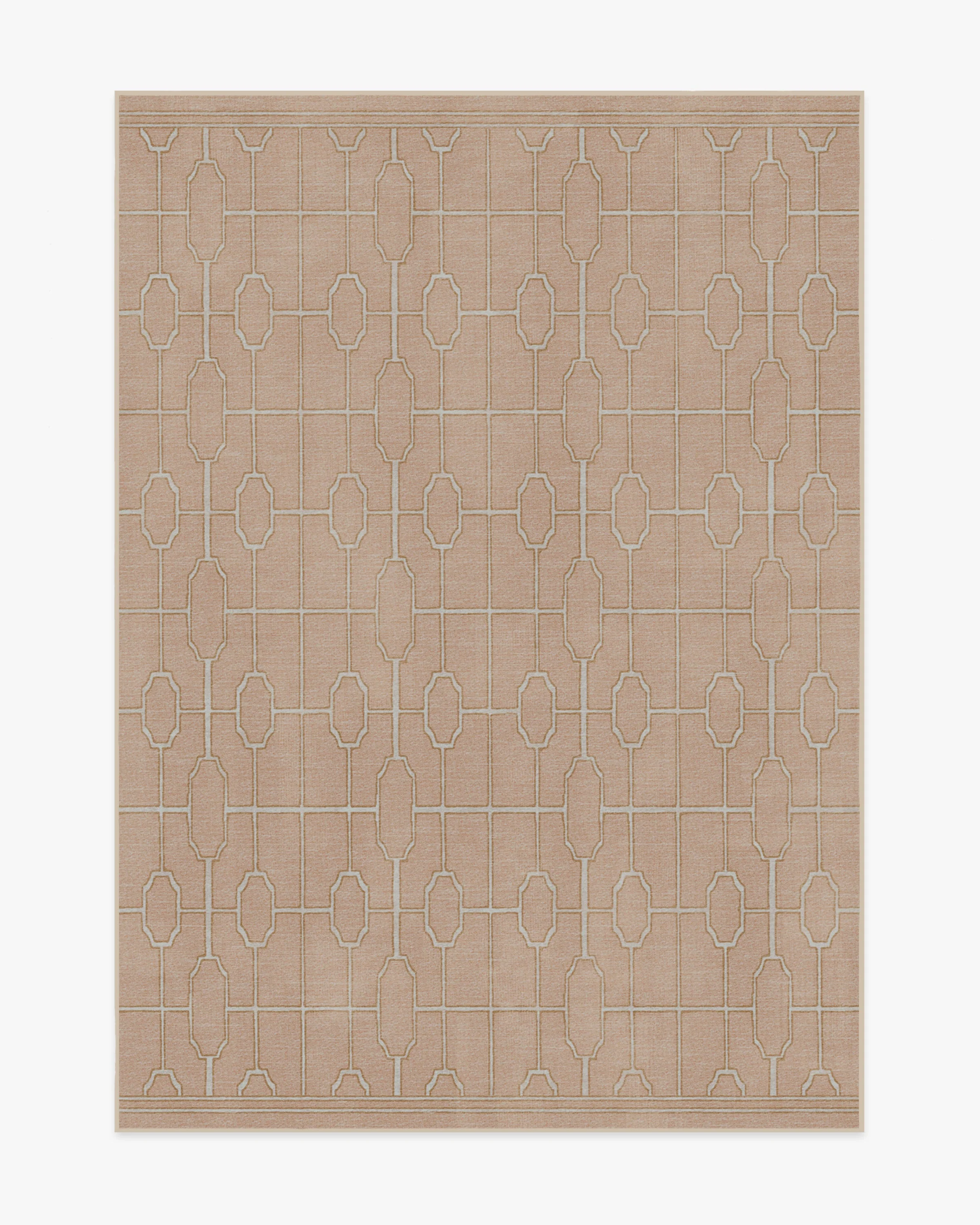 Diana Trellis Rose Gold Rug by The Hiltons