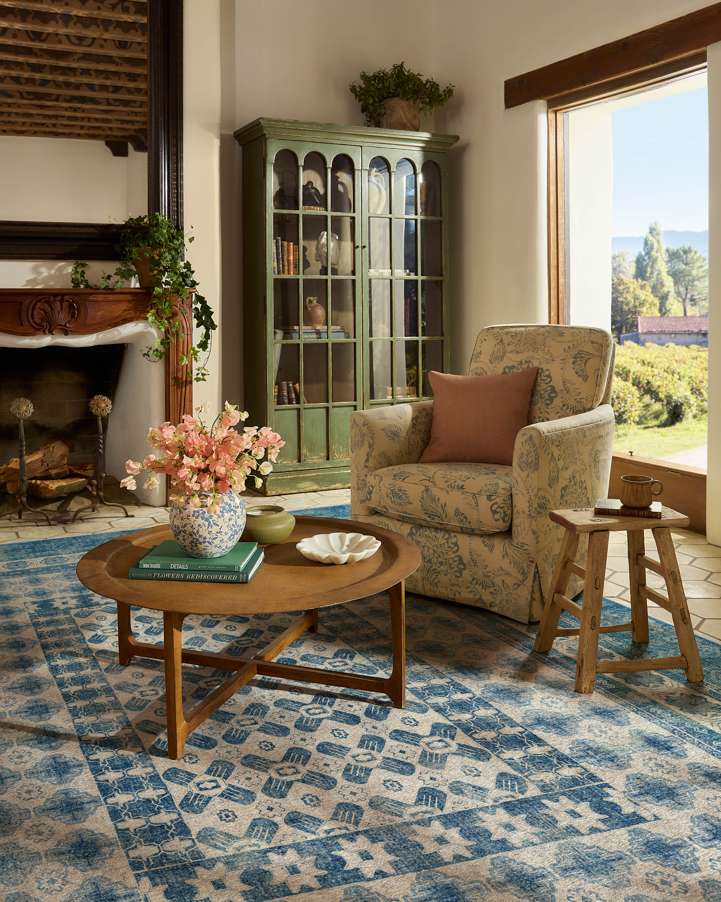 Cyrus Ocean & Ivory Rug