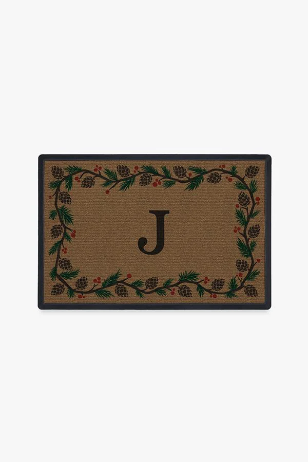 Winter Woods Monogram Doormat