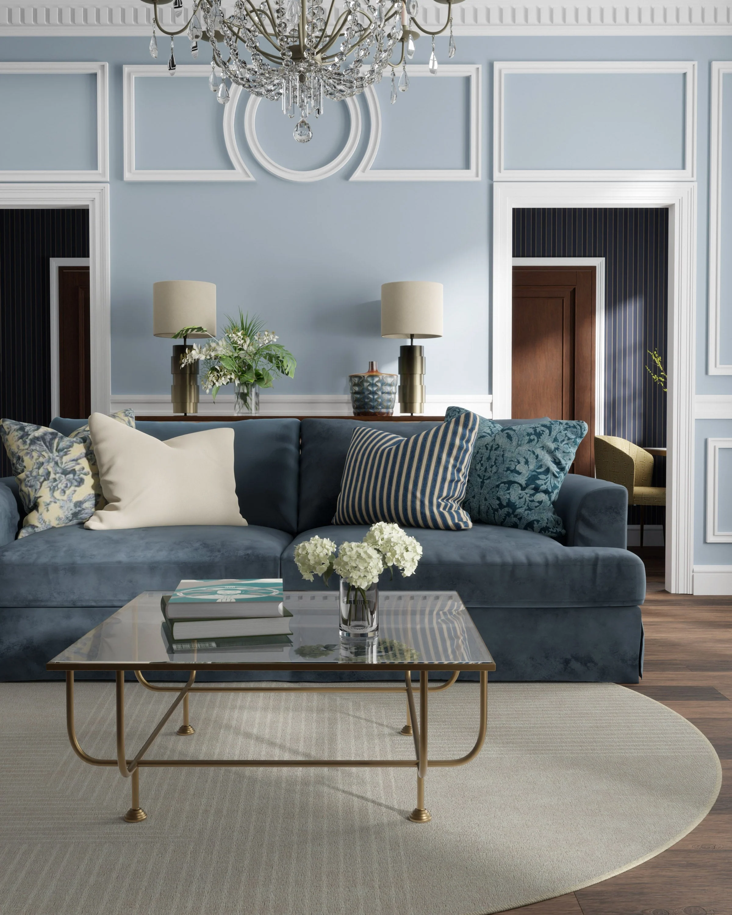 Bel Air Ivory Flatwoven Rug by The Hiltons